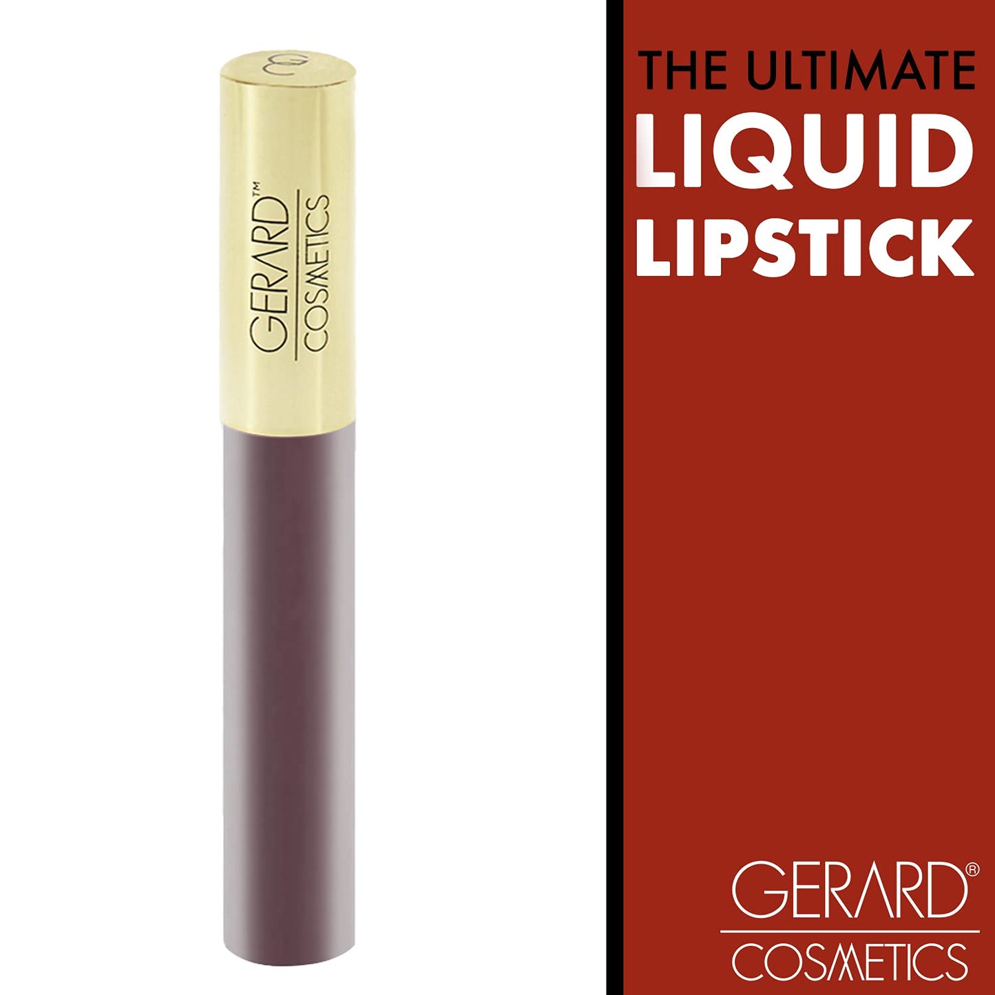 Gerard Cosmetics HydraMatte Liquid Lipstick Iced Mocha | Brown Lipstick with Matte Finish | Long Lasting and Non-Drying | Super Pigmented Fully Opaque Lip Color