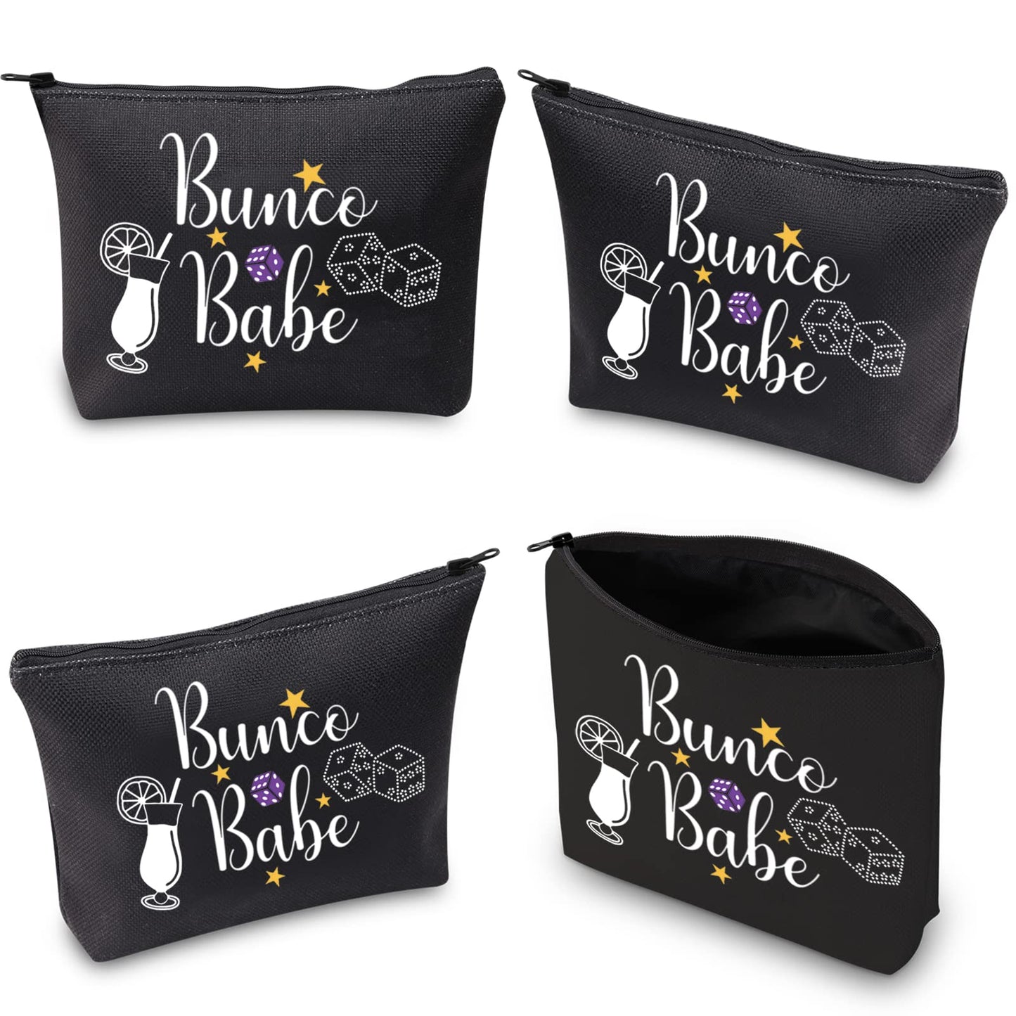 WCGXKO Bunco Gift Game Night Cosmetic Bag Bunco Gambling Lover Zipper Pouch Makeup Bag (Bunco Babe)