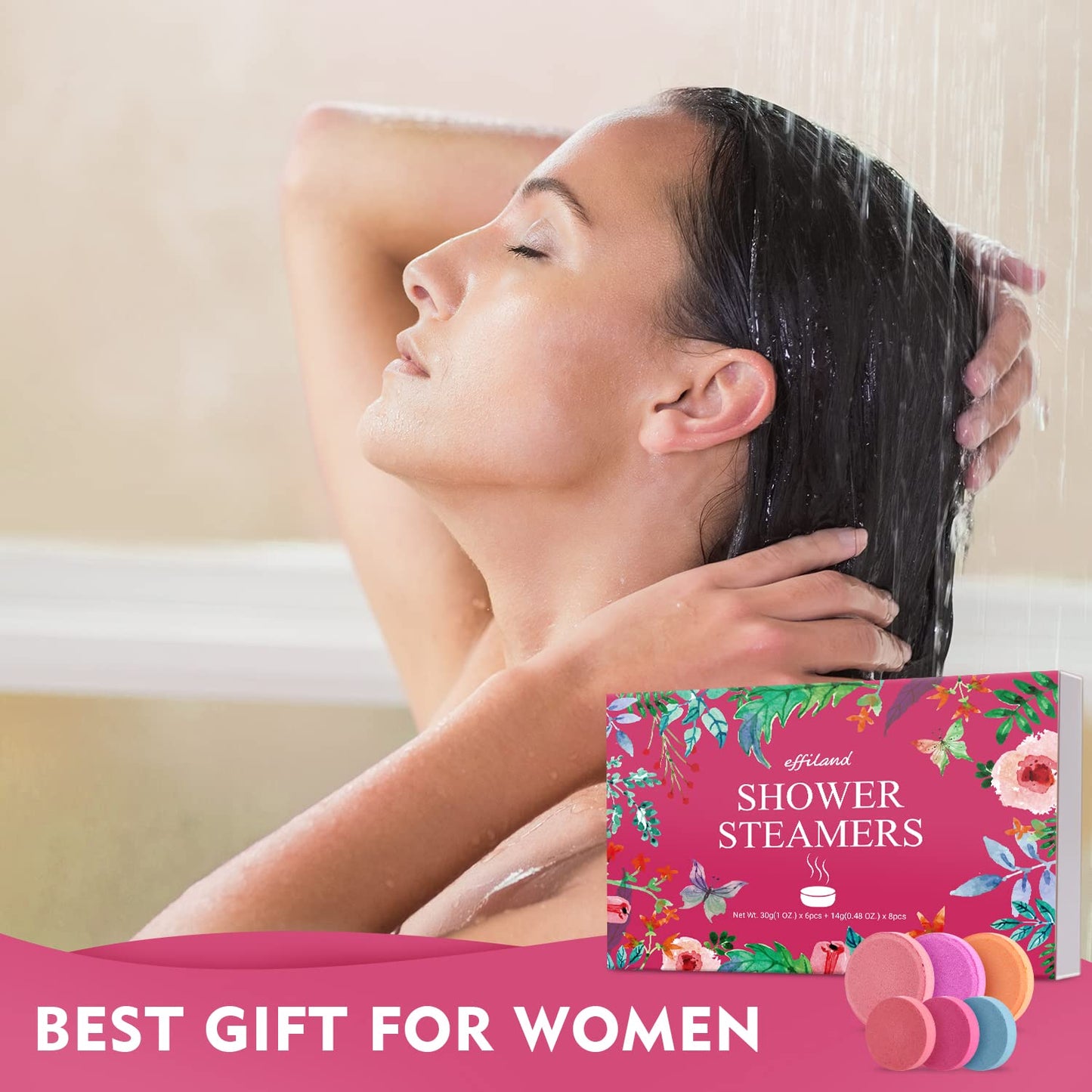 EFFILAND Shower steamers Aromatherapy -14 PACK Shower steamers Self Care & SPA Relaxation Gifts for Women and Mom Who Has Everything, Stocking Stuffers for Women, easter basket stuff for teens