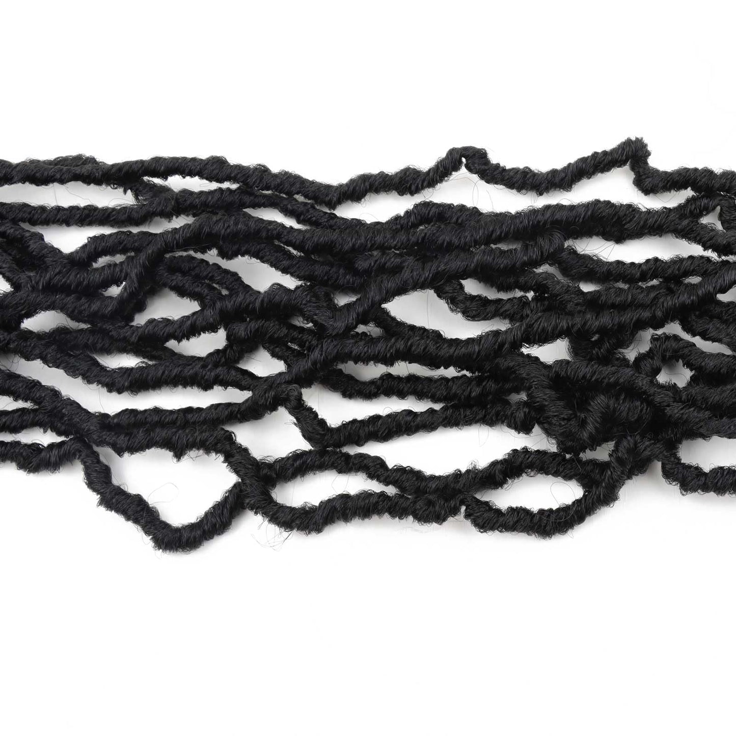 40 Inch Faux Locs Crochet Hair for Butterfly Locs Crochet Hair Distressed Soft Locs Hair for Women (40 Inch, 6Packs 1B)