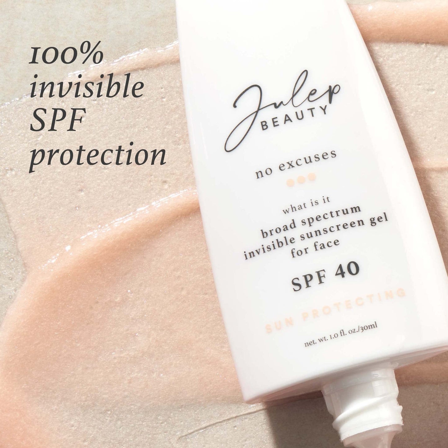 Protect and Blush: No Excuses SPF 40 Clear Invisible Facial Sunscreen & Skip The Brush Cream to Powder Blush Stick-Desert Rose- 2-in-1 Blush and Lip Makeup Stick…