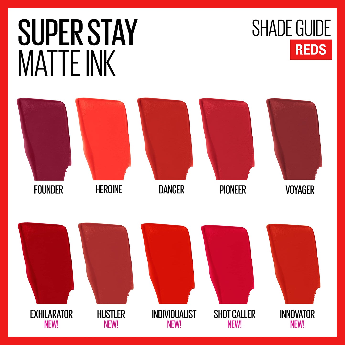 Maybelline Super Stay Matte Ink Liquid Lipstick Makeup, Long Lasting High Impact Color, Up to 16H Wear, Hustler, Red Brown, 1 Count