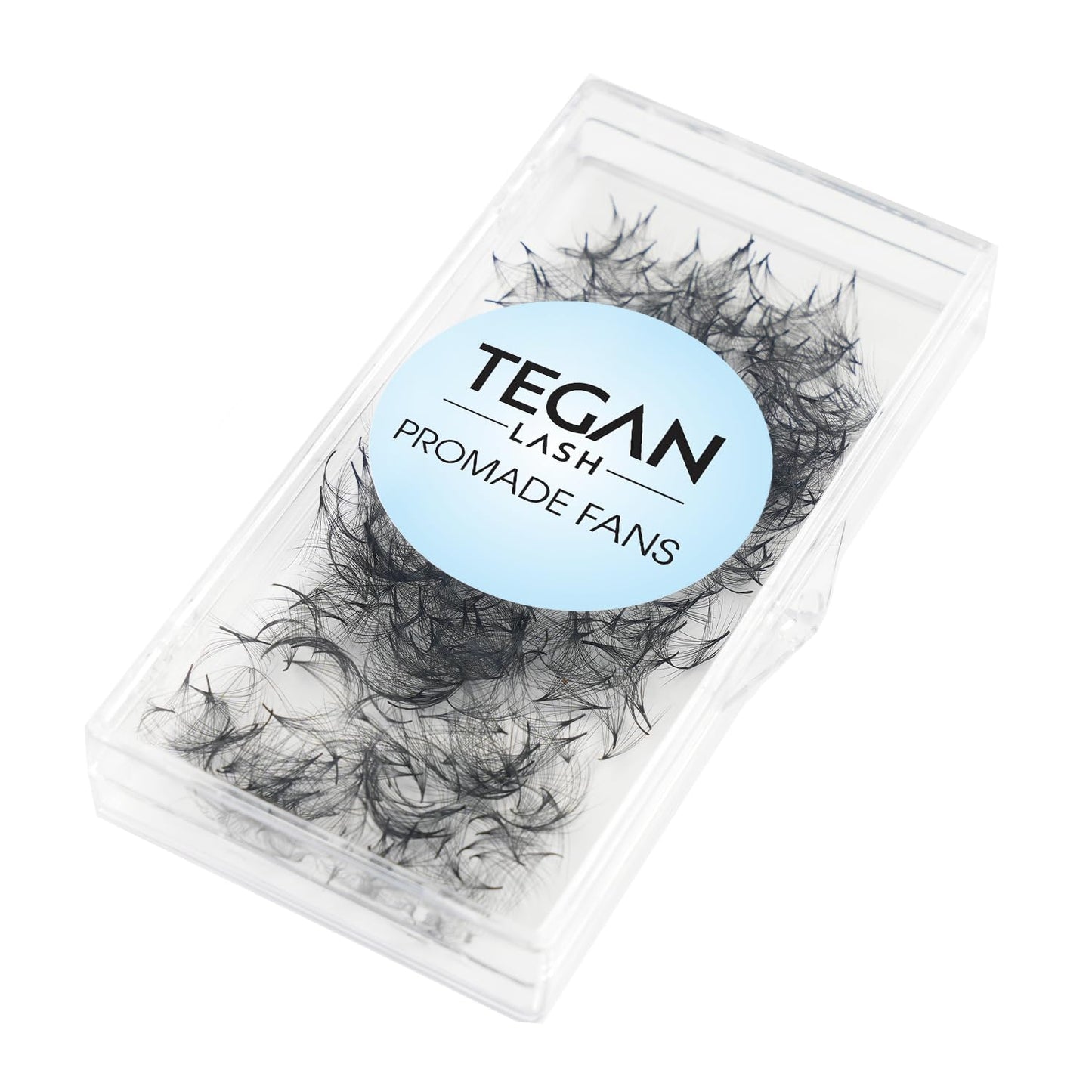 TEGAN LASH 500 Promade Fans Volume Eyelash Extensions, Handmade Loose False Eyelashes, From 3D - 16D, 0.03/0.05/0.07 Thickness, C/CC/D Curl, 9-15mm Length, Pestanas Pelo A Pelo (10D-0.05-D-10)