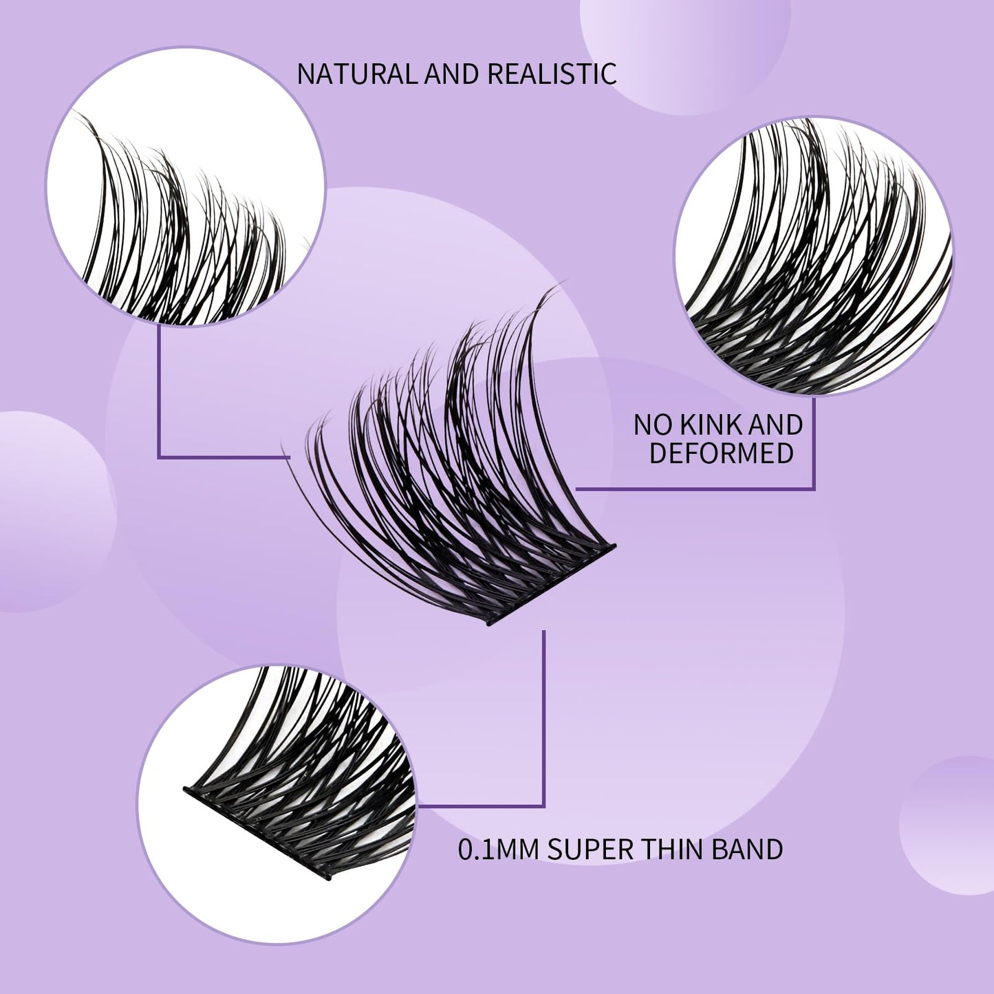 WENDY Lashes Clusters D Curl Lash Clusters DIY Eyelash Clusters 2 Styles 12-16mm Cluster Lashes Black Cluster Eyelash Extensions Wispy Soft Individual Lashes At Home(Fashion/Warm-0.07D,12-16mm Mixed)