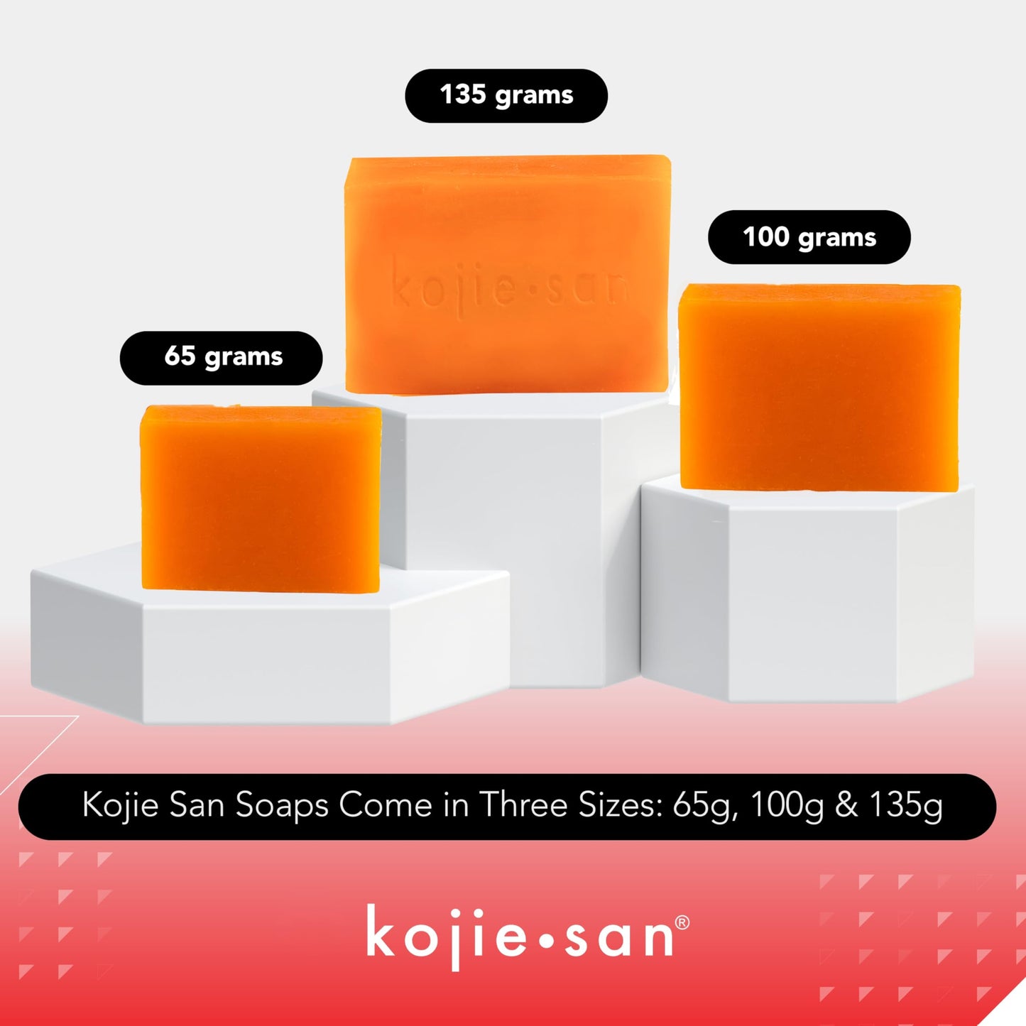 Kojie San Skin Brightening Soap - Original Kojic Acid Soap that Reduces Dark Spots, Hyperpigmentation, & Scars with Coconut & Tea Tree Oil - 65g x 2 Bars