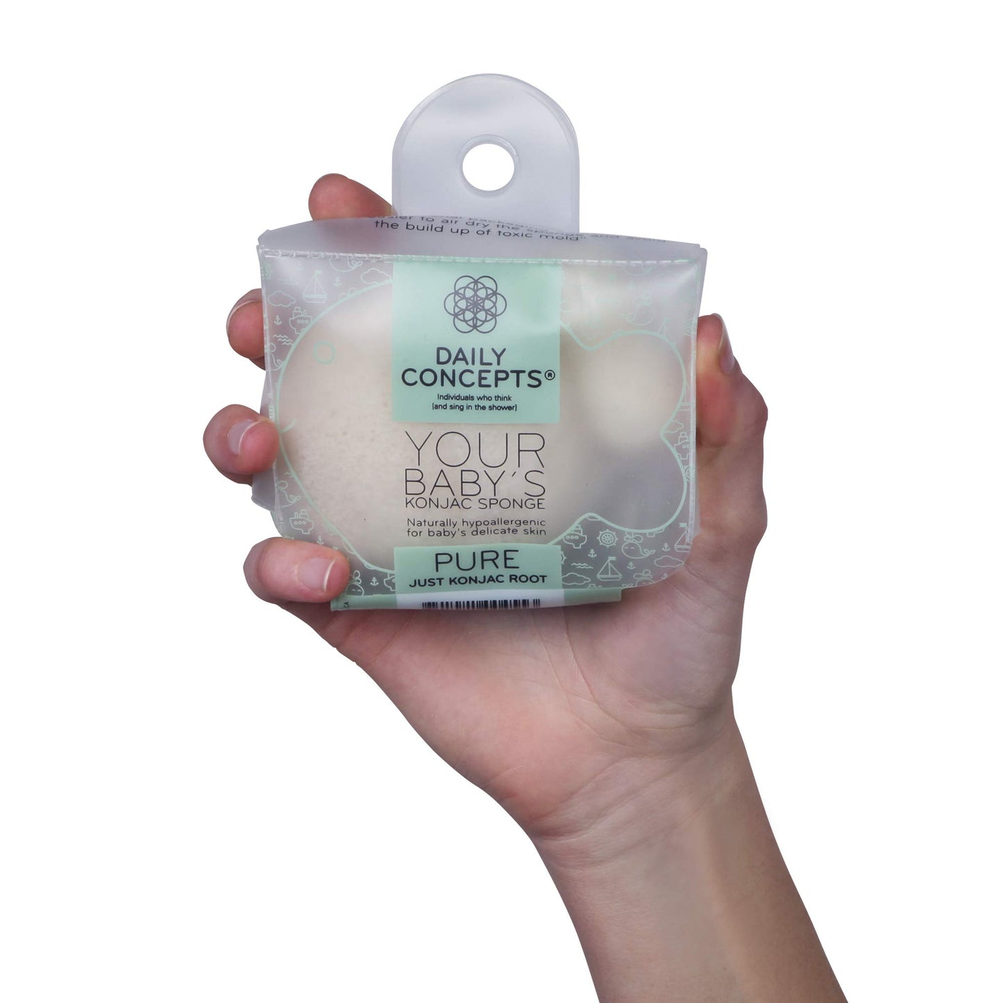 DAILY CONCEPTS Your Baby Konjac Sponge, Pure