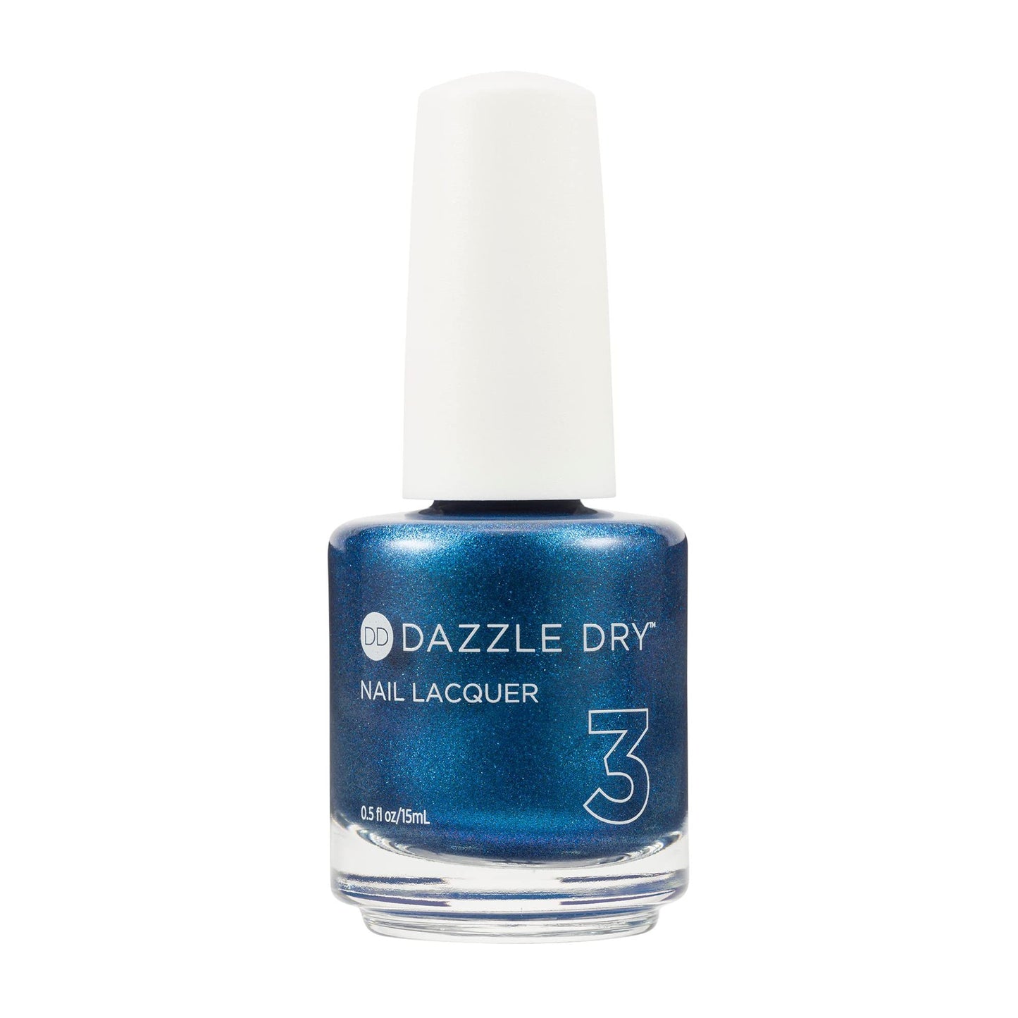 Dazzle Dry Nail Lacquer (Step 3) - Glamorous - A shimmery teal. Full coverage shimmer. (0.5 fl oz)