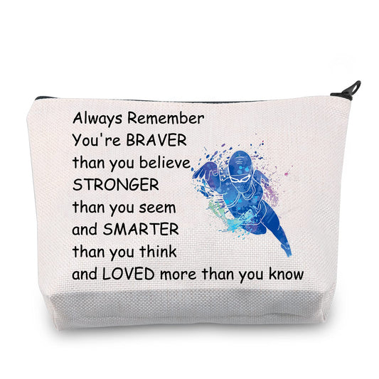 Swimming Gifts Swim Lover Gifts Swimmer Bag Cosmetic Makeup Bag Swimming Team Gifts for Women Travel Pouch Toiletry Bag Organizer Case (Swimming Makeup Bag)