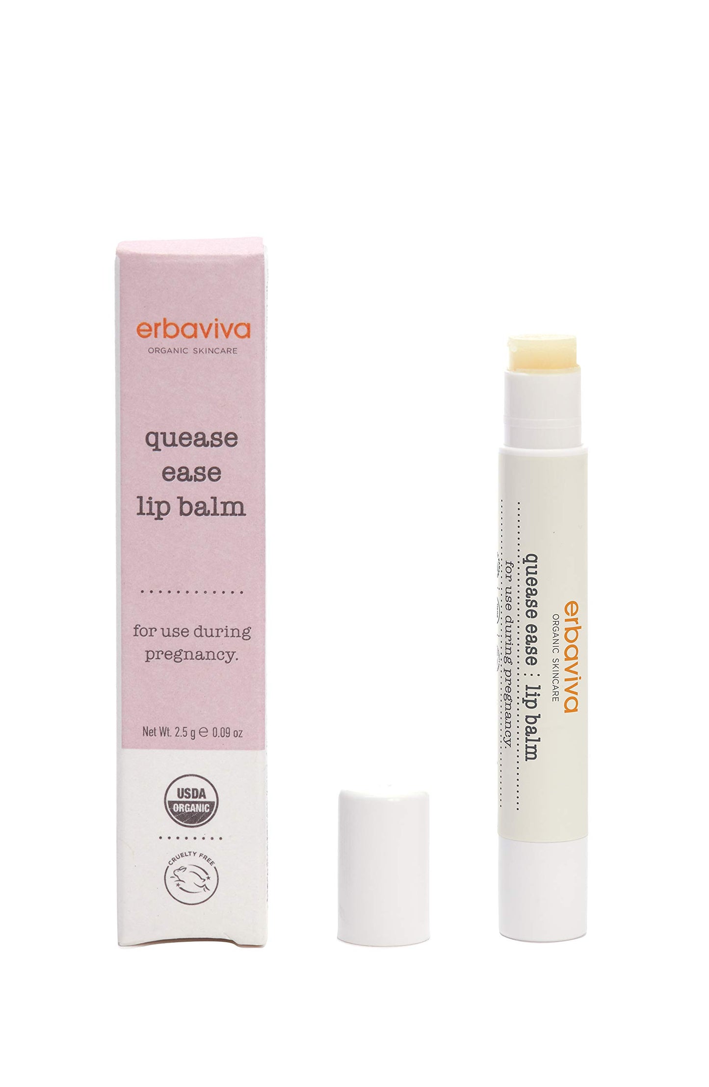 Erbaviva Organic Quease Ease Lip Balm - For Mamas And Mamas-To-Be, All Natural, Apply When Feeling Nauseous, Hydrating, Made To Manage Morning Sickness