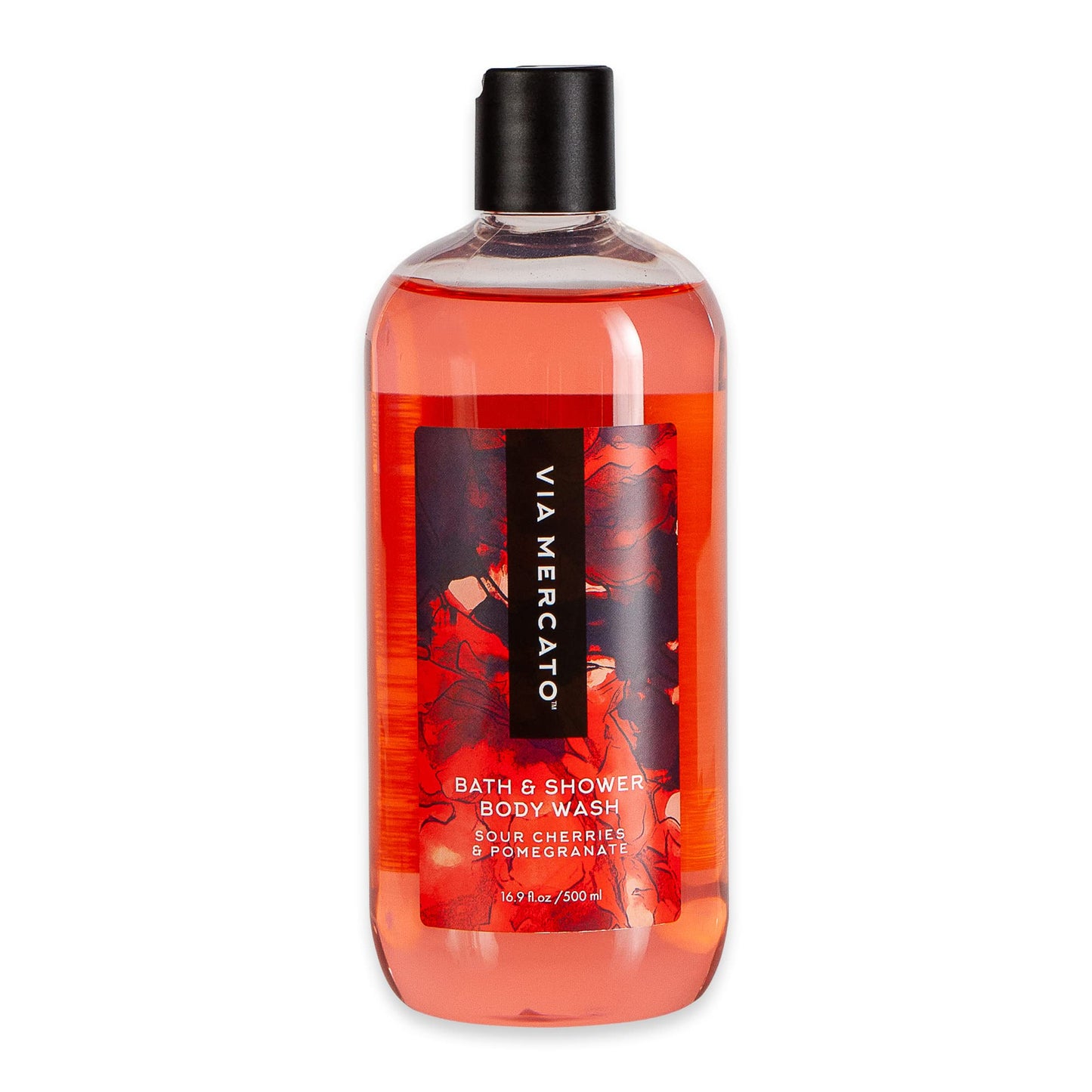 Via Mercato Bella Collection, Hydrates & Invigorates, Shower Gel, 500 ML, No. 2 - Sour Cherries & Pomegranate