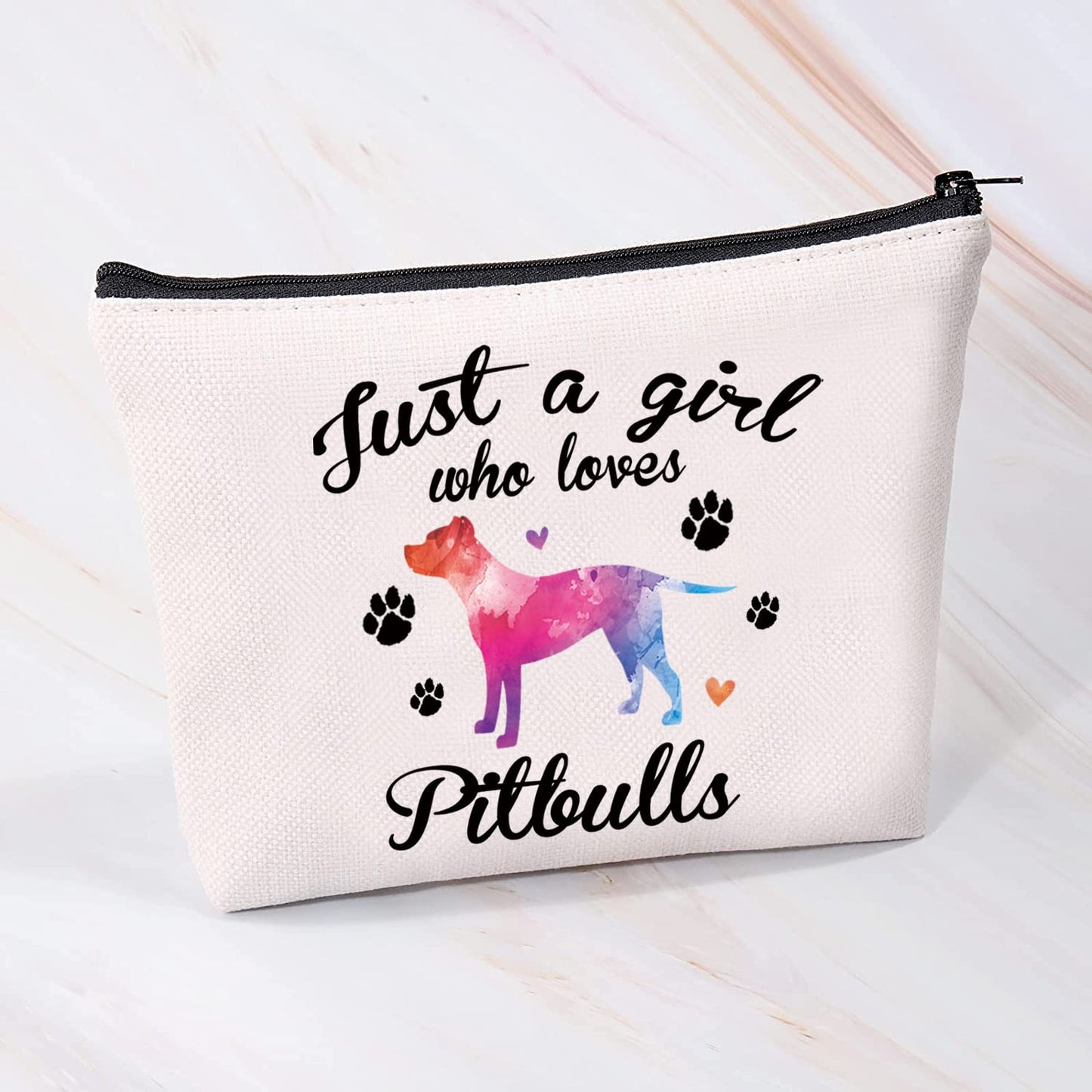 MBMSO Pitbull Gifts for Pitbull Lovers Just a Girl Who Loves Pitbulls Tote Bag Dog Lover Owner Gifts Shoulder Shopping Bag