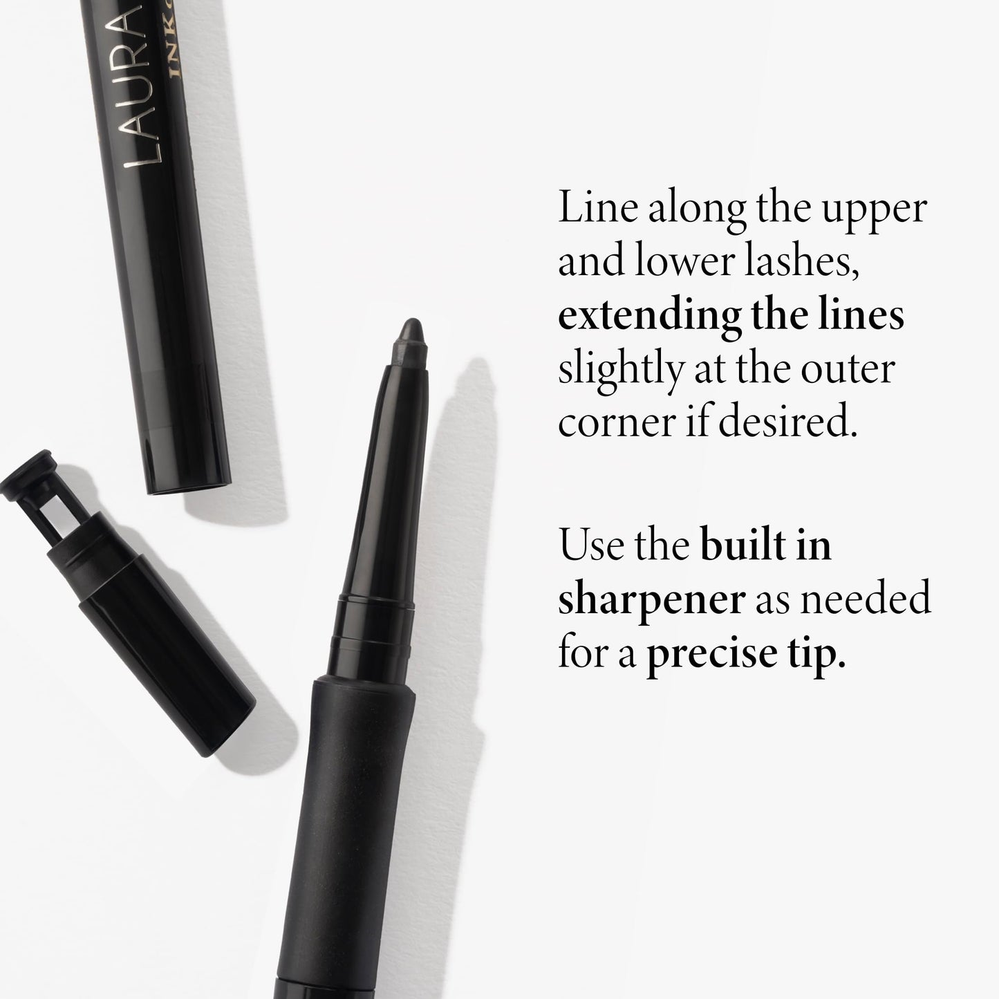 LAURA GELLER NEW YORK INKcredible Gel Eyeliner Duo - Beige to Beige and Deep Purple - Waterproof Smudge-Proof Liner - Built in Sharpener