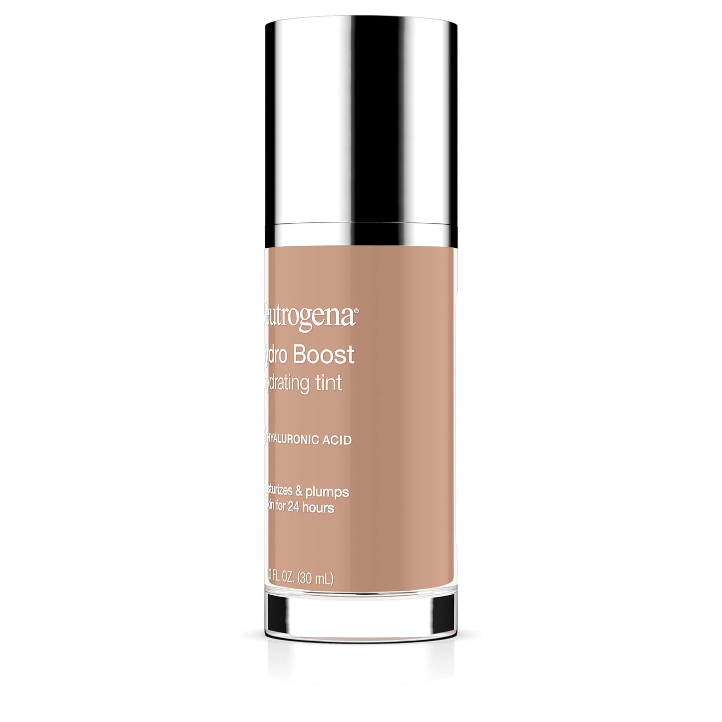 Neutrogena Hydro Boost Hydrating Tint with Hyaluronic Acid, Lightweight Water Gel Formula, Moisturizing, Oil-Free & Non-Comedogenic Liquid Foundation Makeup, 50 Soft Beige, 1.0 fl. oz