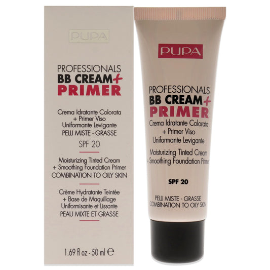 (Light-Medium) - PUPA Milano Professionals BB Cream + Primer, Combination - Oily Skin 50 ml