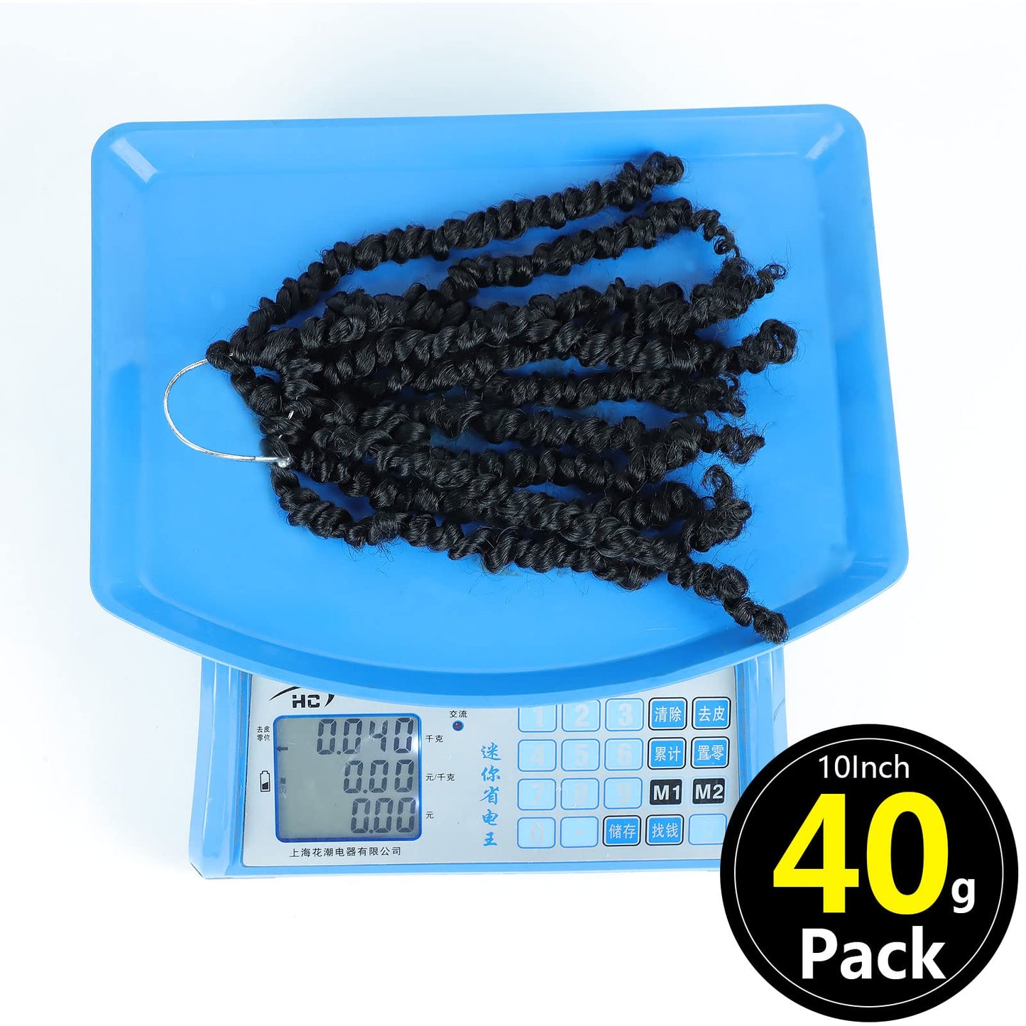 Fulcrum Passion Twist Crochet Hair 10 Inch, 8 Packs Pre Looped Passion Twist Hair, Pre-Twisted Passion Twist Crochet Hair For Black Women (10Inch (Pack of 8), 1B/Purple#)