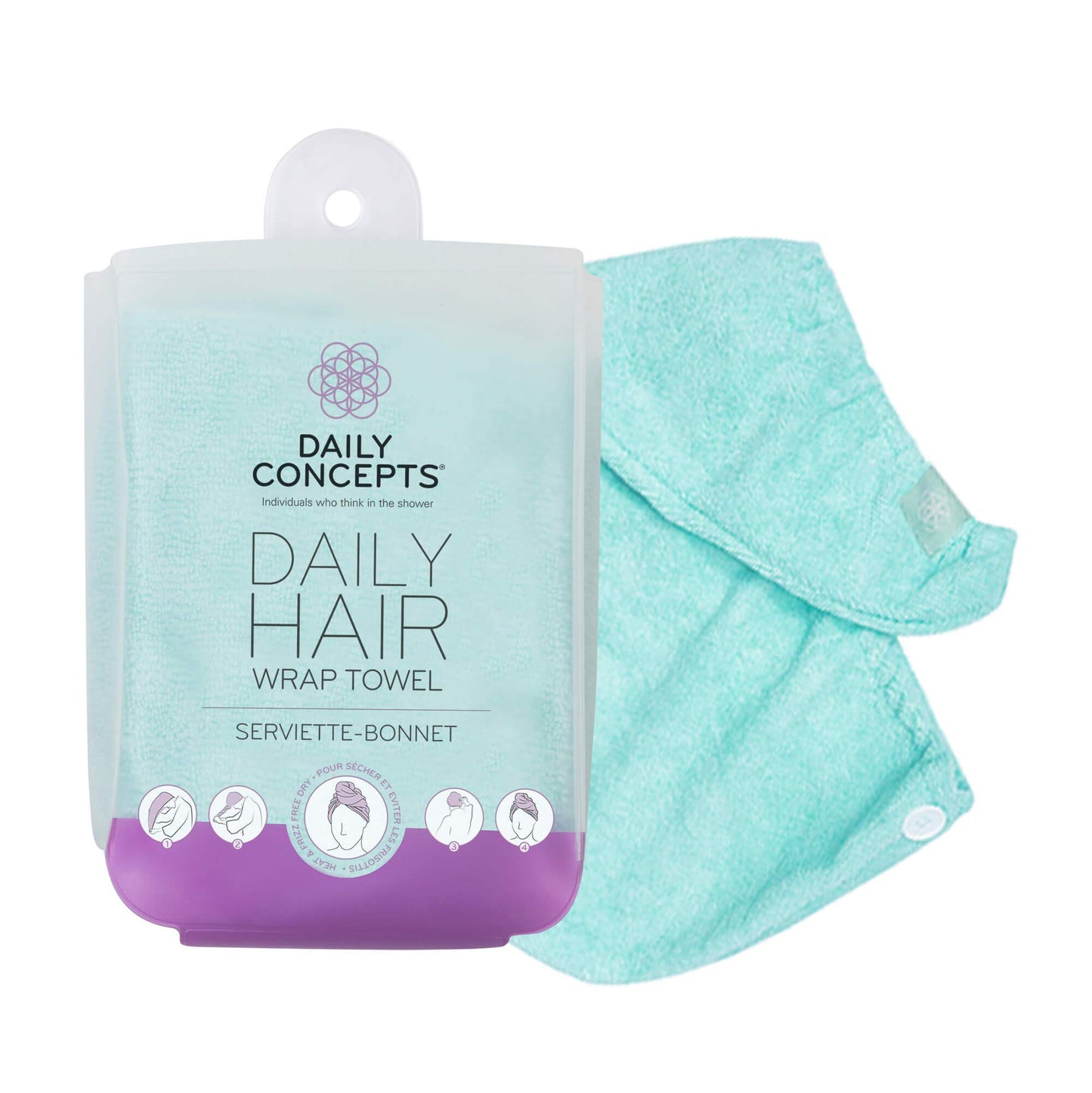 DAILY CONCEPTS Your Hair Towel Wrap, Turquoise