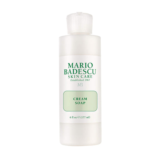 Mario Badescu Cream Soap - Oil-Free and Fragrance-Free Gentle Facial Cleanser for Women and Men - Conditions and Cleanses for Soft and Nourished Skin - Cream Cleanser Face Wash, 6 Fl Oz