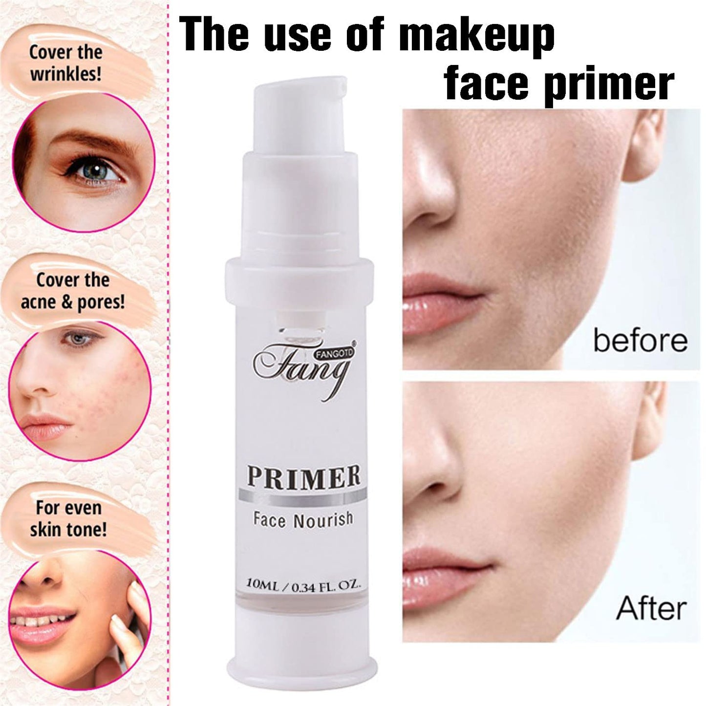 Air Cushion CC Cream Mushroom Head Foundation, 2 PCS Amazfly Moisturizing BB Cream Face Primer Makeup Long Lasting Matte Concealer Bright Makeup Base Long Lasting with Mushroom Makeup Sponge and