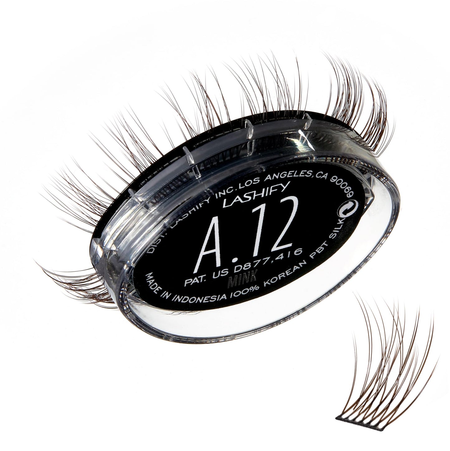 Lashify Amplify 12mm Gossamer Eyelash Extensions Refill, Minx Color, DIY False Lashes for a Natural Look