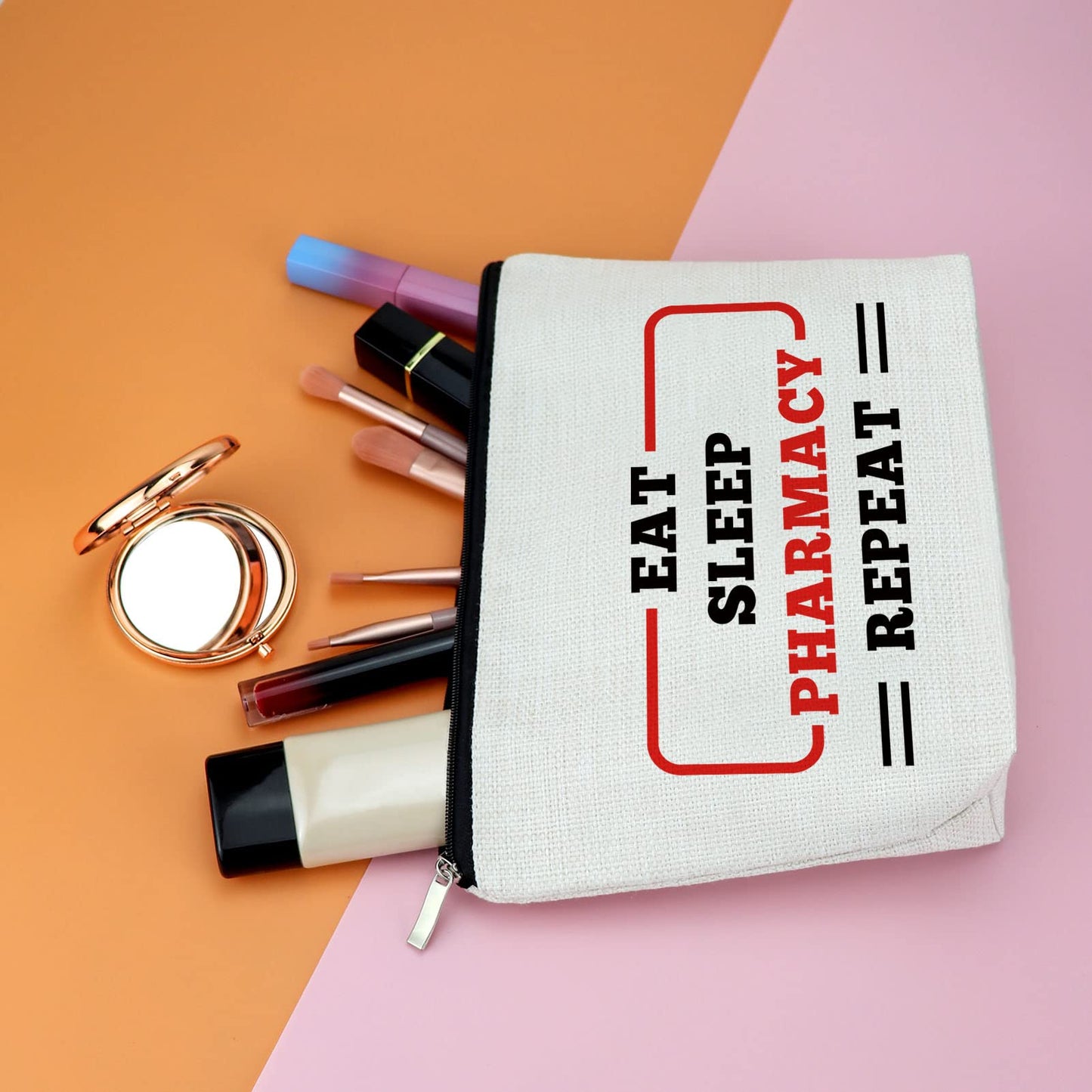 Gfhzdmf Pharmacy Technician Gifts Pharmacist Gift for Women Makeup Bag Graduation Gift Nursing Gift for Pharmacy Student Appreciation Birthday Christmas Gifts for Medical School Student Cosmetic Bag