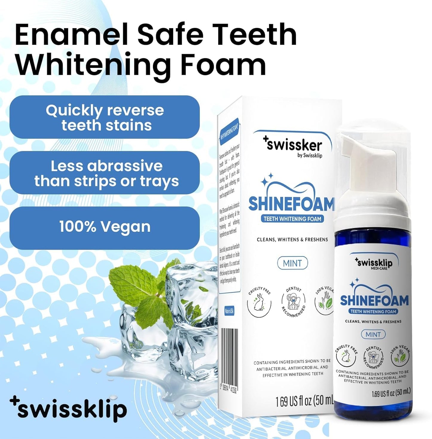 Swissklip Oral Care Bundle I Natural Ingredients That Promote Fresh Breath and Brighter Smile I We Offer Best Teeth Whitening Products for Professional Teeth Whitening Kit