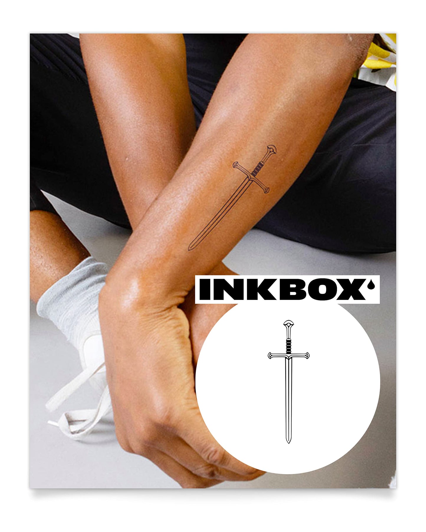 Inkbox Temporary Tattoos, Semi-Permanent Tattoo, One Premium Easy Long Lasting, Water-Resistant Temp Tattoo with For Now Ink - Lasts 1-2 Weeks, Inheritance, 6 x 3 in