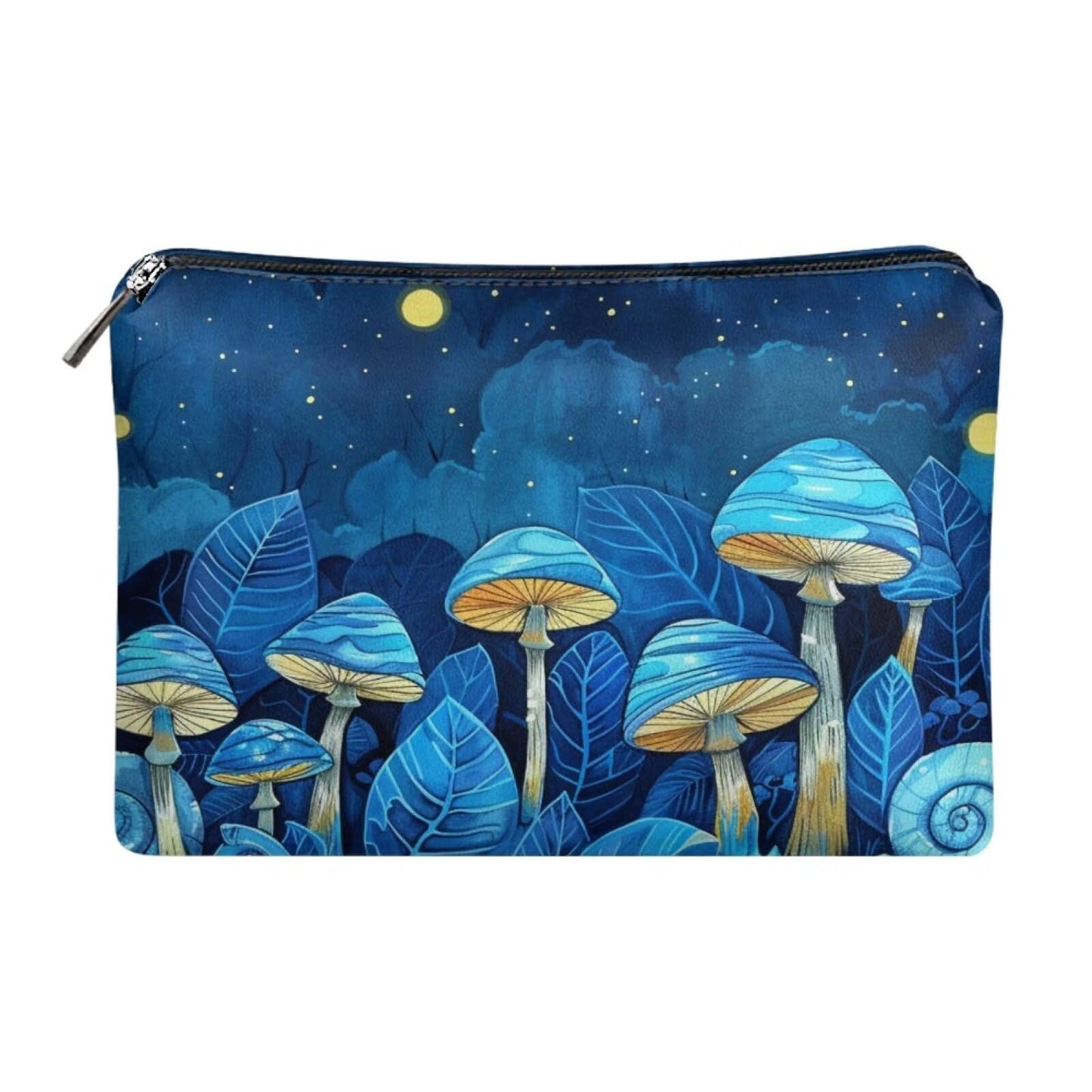 ELEDIZI Cute Mushroom Makeup Bag Waterproof Toiletry Bag for Women Leather Cosmetic Pouch Traveling Makeup and Skincare Bag Travel Essentials for Women Toiletries Bag Birthday Gifts for Teen Girls