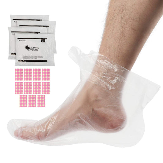 Segbeauty Paraffin Wax Bath Liners for Foot, 400pcs Extra Large XL Paraffin Foot Bags, Plastic Paraffin Bath Socks Hot Wax thera-py Booties Covers for Foot Wax treat-ment Paraffin Wax Machine