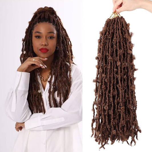 LMZIM 5 Packs 24 Inch Butterfly Crochet Hair for Black Women Faux Locs Pre looped Pre-twisted Braids (24 inch 5 pack, 30)