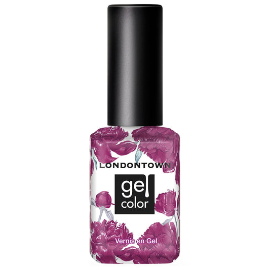 LONDONTOWN UV/GEL Nail Polish - Glossy Deep Ultraviolet Purple Color (Violet Hibiscus) Smudge Free Budge-Proof Soak Off LED Lamp, 12mL