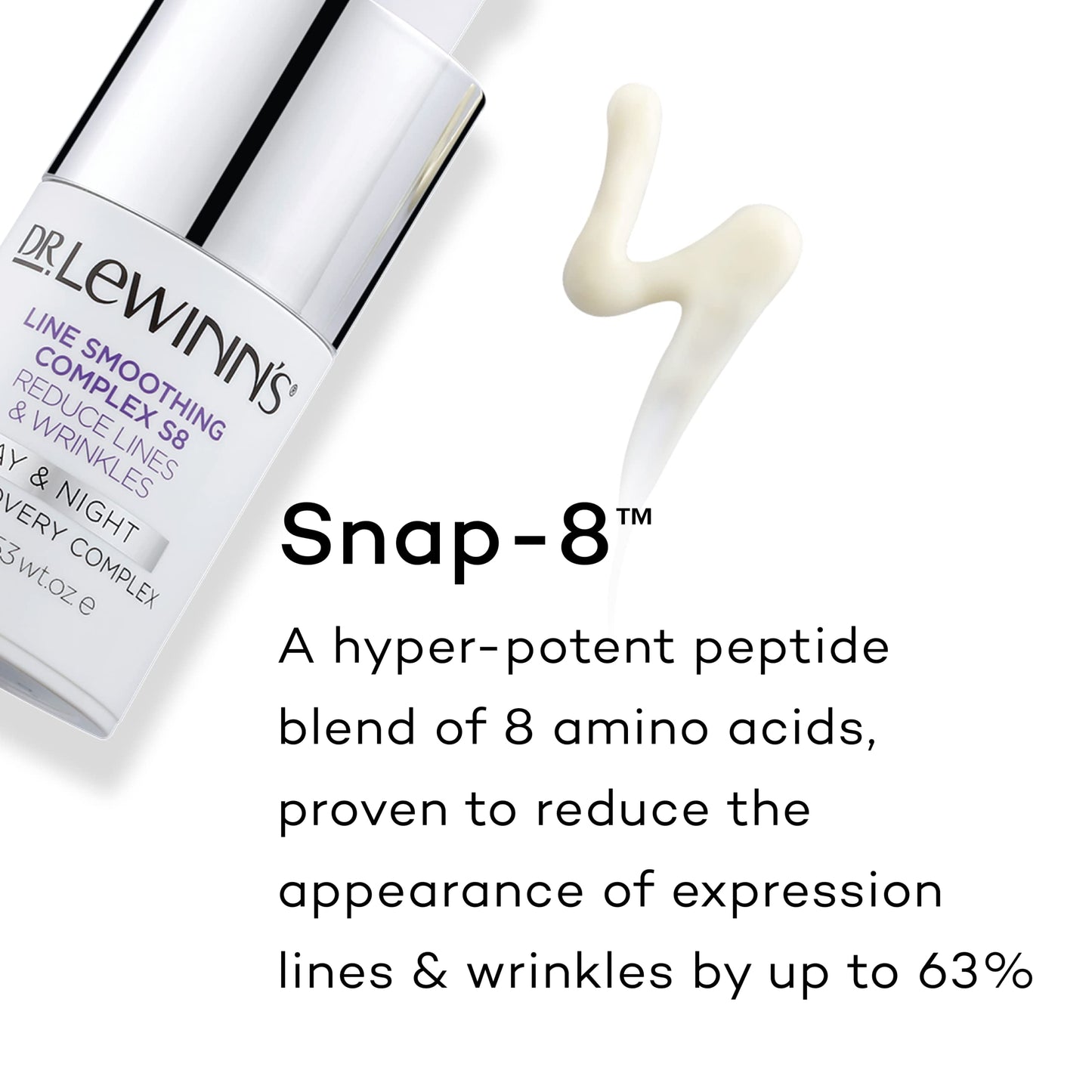 Dr. Lewinn's | Line Smoothing Complex S8 | Eye Recovery Complex | Reduce Lines & Wrinkles | Reduce Expression Lines | Target Dark Circles | 15g