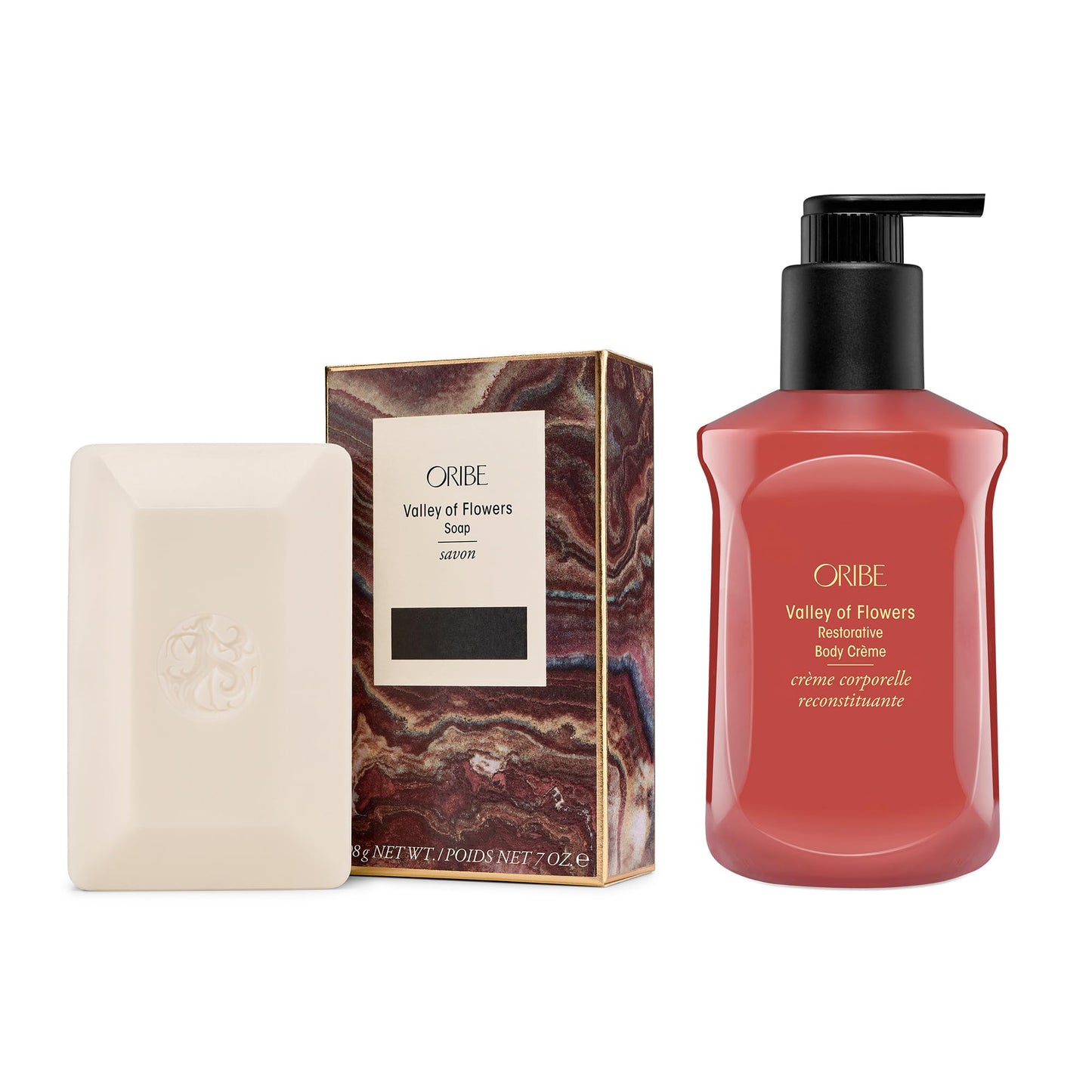 ORIBE Valley of Flowers Bar Soap + Restorative Body Crème Bundle