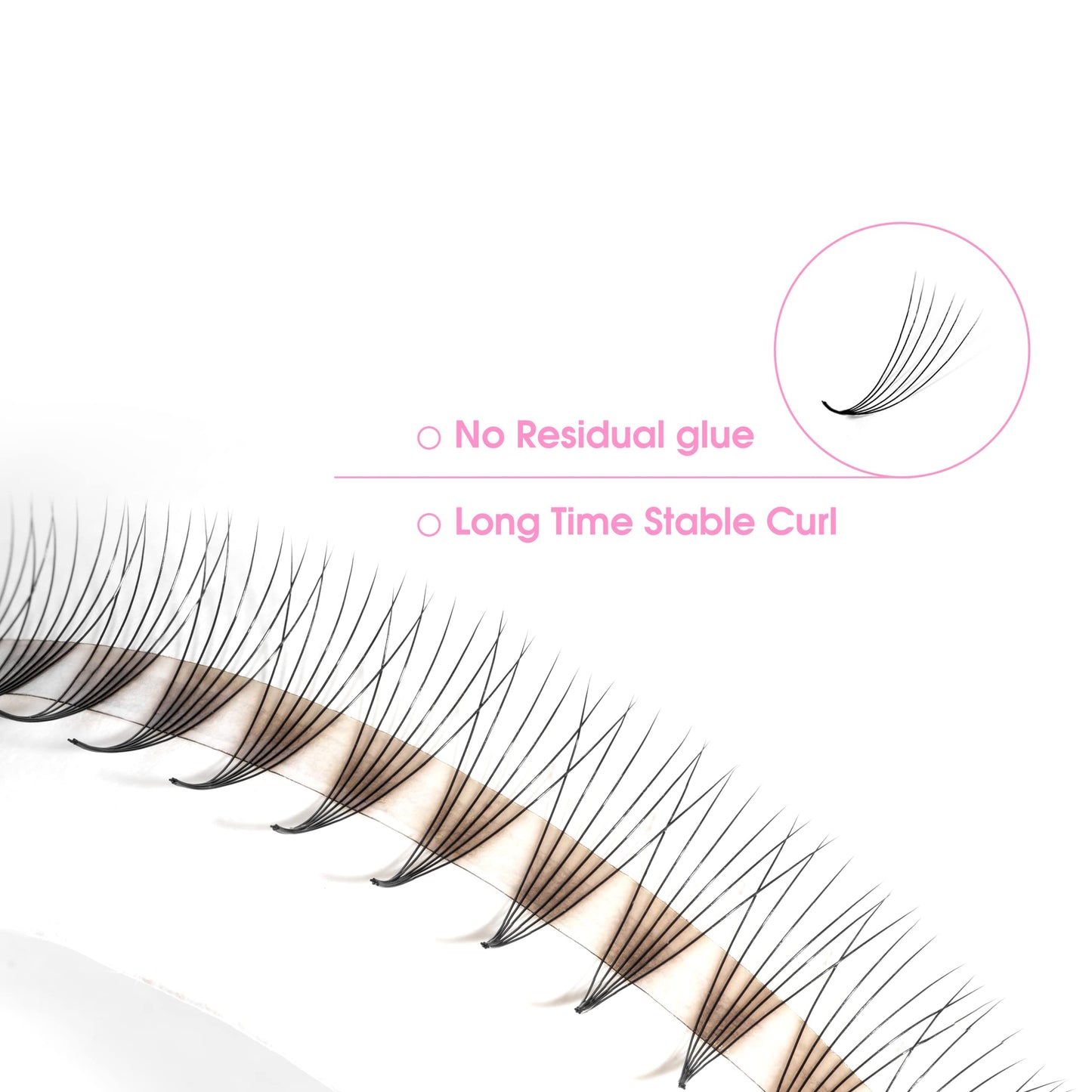 LAVISLASH 500 Ultraspeed Promade Fans Handmade Volume Eyelashes | Ultra Speed Eyelash Extension | 3D To 16D Fans | 0.03/0.05/0.07mm Thickness | C/CC/D Curl | 8-16mm Length(3D-0.07-CC-8mm)