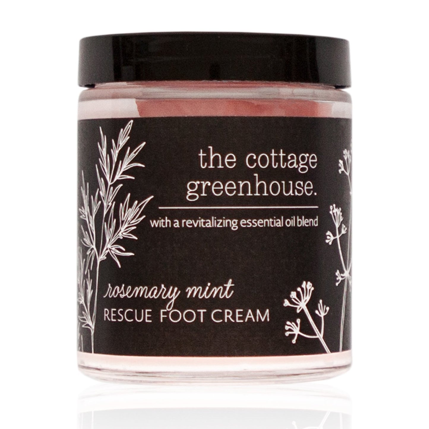 The Cottage Greenhouse Rosemary Mint Foot Cream | 6 oz / 170 g