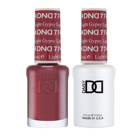 DND Gel Polish Set - 1 each of Red Gel Polish and Red Nail Polish, 774 Gypsy Light, 0.5 Fl Oz