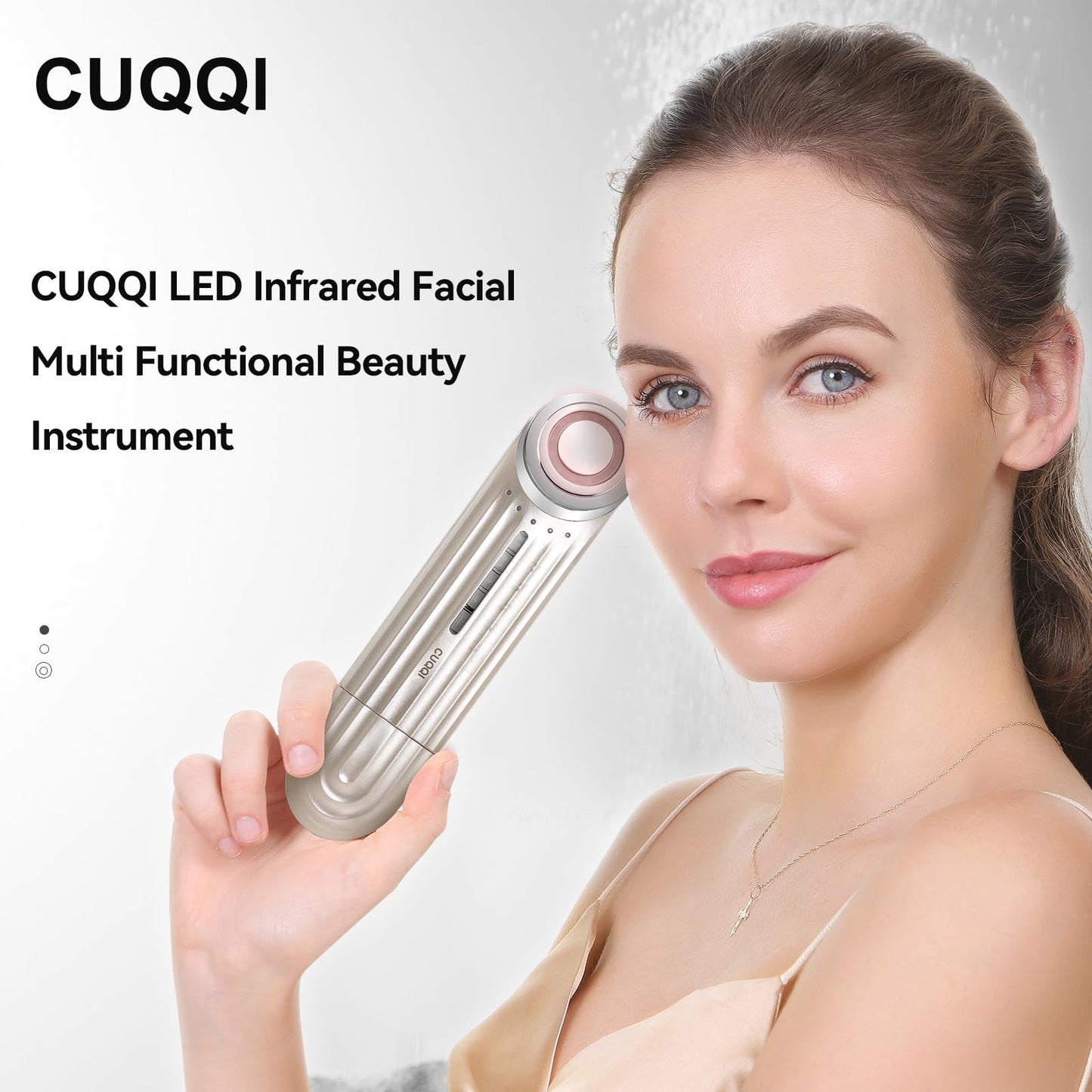 CUQQI LED Infrared Facial Multi Functional Beauty Instrument, Gold