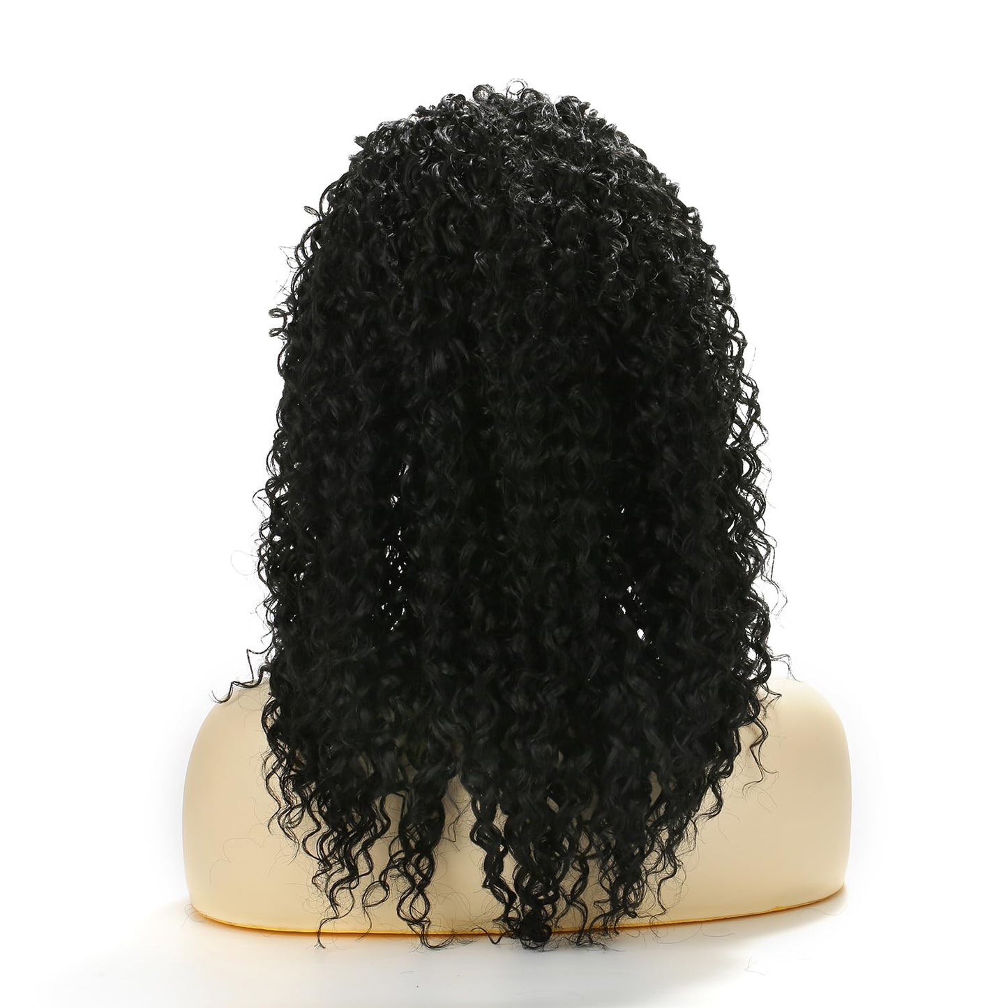 Michelle Young Quick Weave Synthetic Curly Half Wig for Black Women (#1B Natural Black)