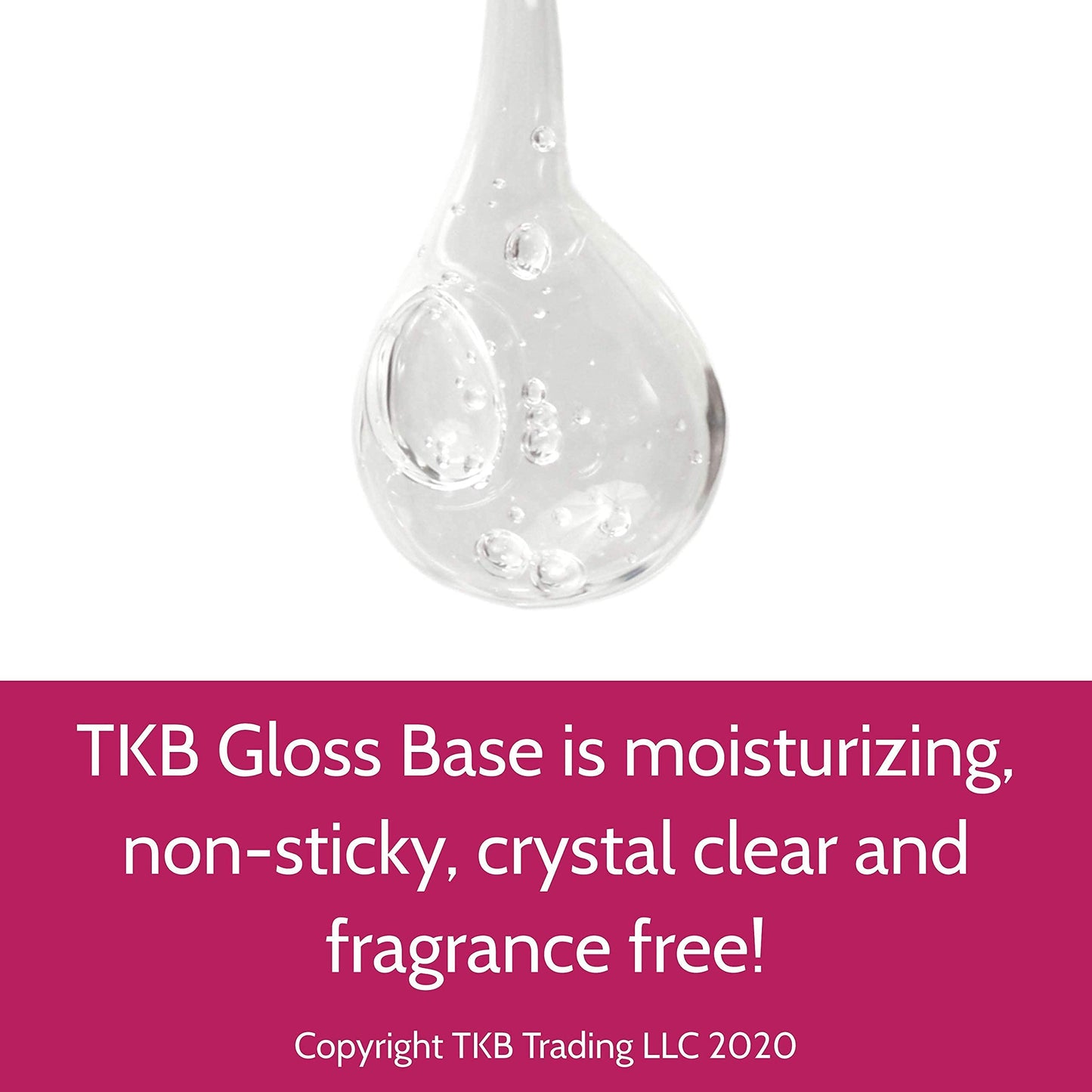 TKB Lip Gloss Base | Clear Versagel Base for DIY Lip Gloss, Moisturizing, Vegan, Made in USA Mineral-Oil-Free 56 Ounce