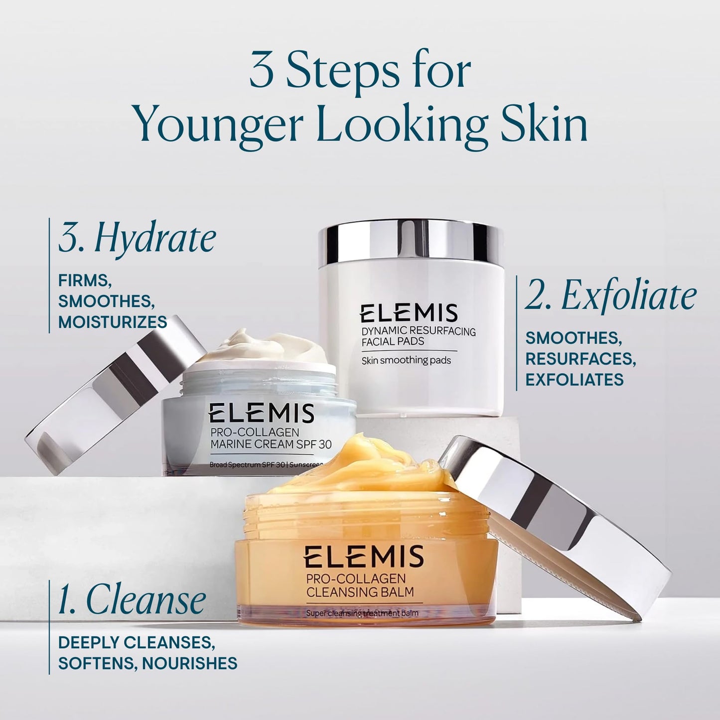 ELEMIS Pro-Collagen Marine Cream with SPF 30, Face Moisturizer with SPF, Moisturizer Face Cream, Hydrating Face Moisturizer for Dry Skin, Best Moisturizer for Aging Skin, Anti Aging Gel Moisturizer