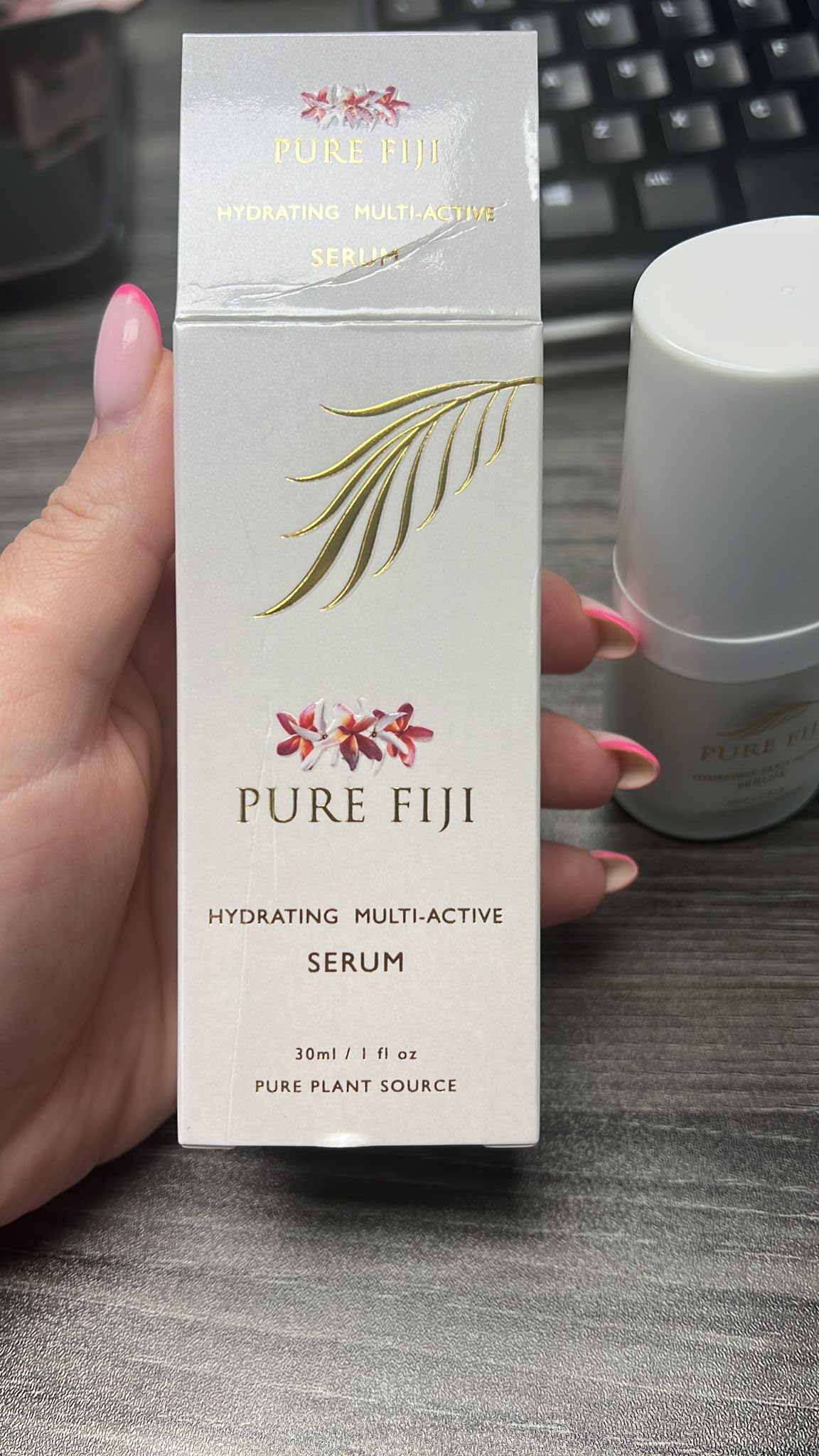 Pure Fiji Multi-Active Serum for Face and Skin, Anti-Aging Vitamin C Serum for Face and Daily Moisturizer, Anti Wrinkle Facial Serum , 1 Ounce