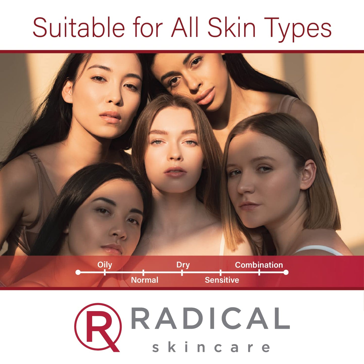 Radical Skincare Hydrating Cleanser- Non-Drying, Gentle Formula | For All Skin Types | Paraben & Cruelty Free (4 Fl Oz)