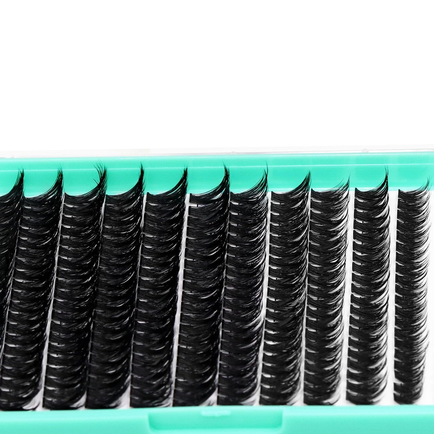 Bodermincer 20D/30D/40D/50D Cluster Large Tray 240pcs D Curl Individual Cluster Eyelashes False Eyelashes Extension Individual Eyelash Bunche Lash Cluster DIY at Home (80D-14-16-18-20mm MIX)