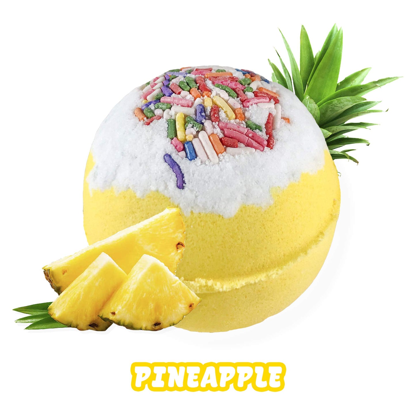 Bath Bombs Jewelry with Necklace Pineapple Inside - Perfect Treasure Hidden in Huge Bath Bomb - Fizzy and Bubble Organic Bathbomb in Gift Box for