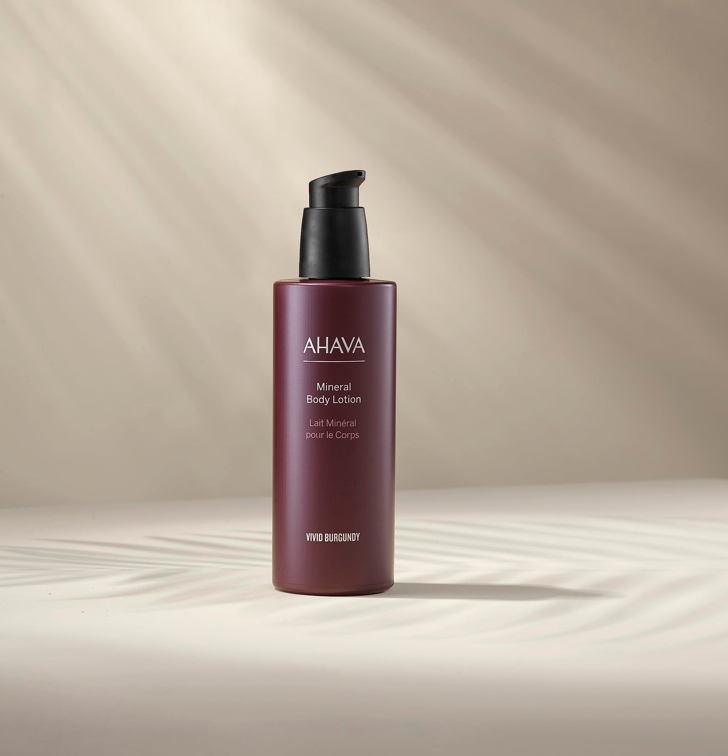 AHAVA Dead Sea Water Mineral Body Lotion, Vivid Burgundy - Provides All Day Hydration, Fights Dehydration, Refines Skin's Texture, Enriched with Exclusive Osmoter, Aloe Vera & Witch Hazel, 8.5 Fl.Oz