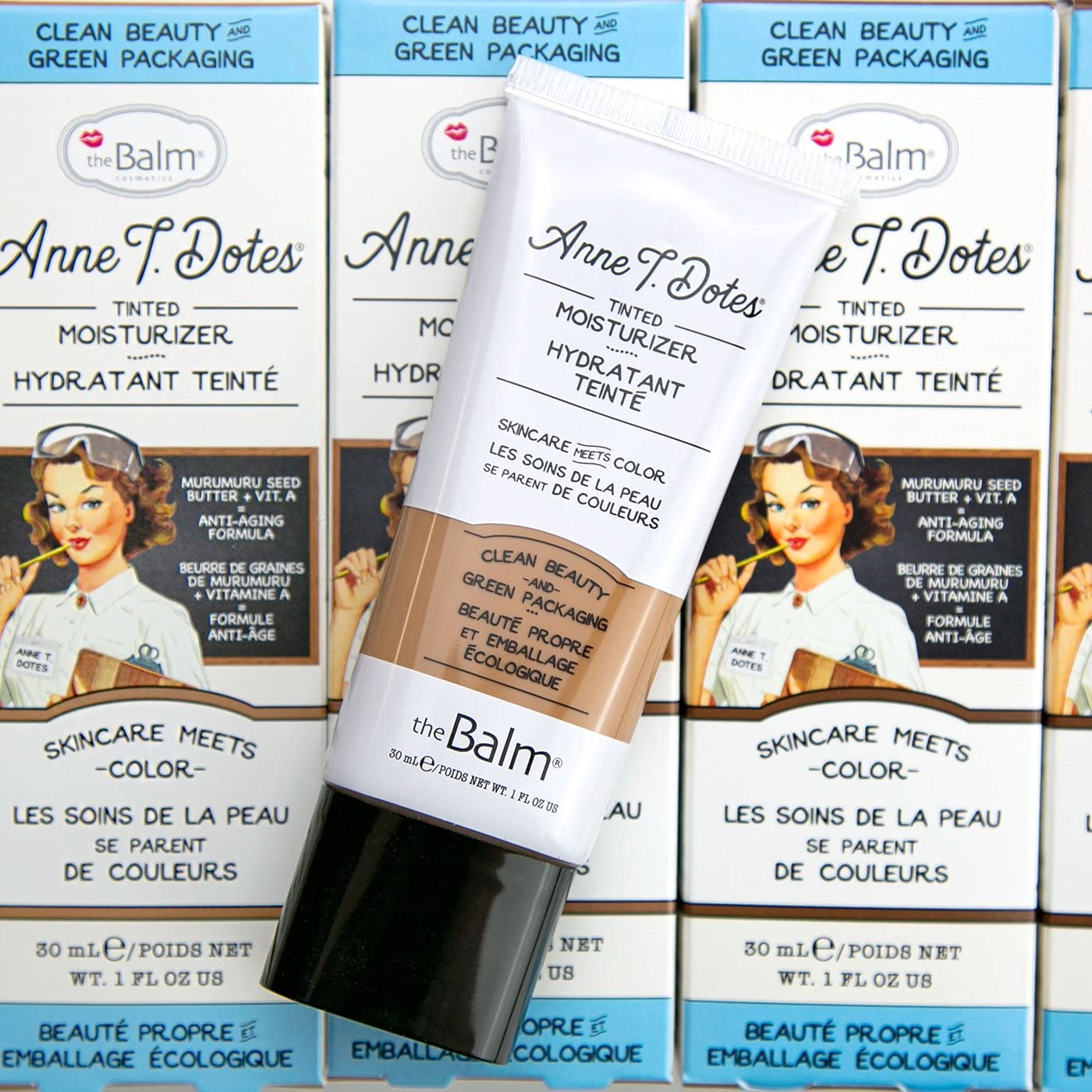 theBalm Anne T. Dotes Tinted Moisturizer, 38 (For Very Tan Skin), 1 fl. oz.