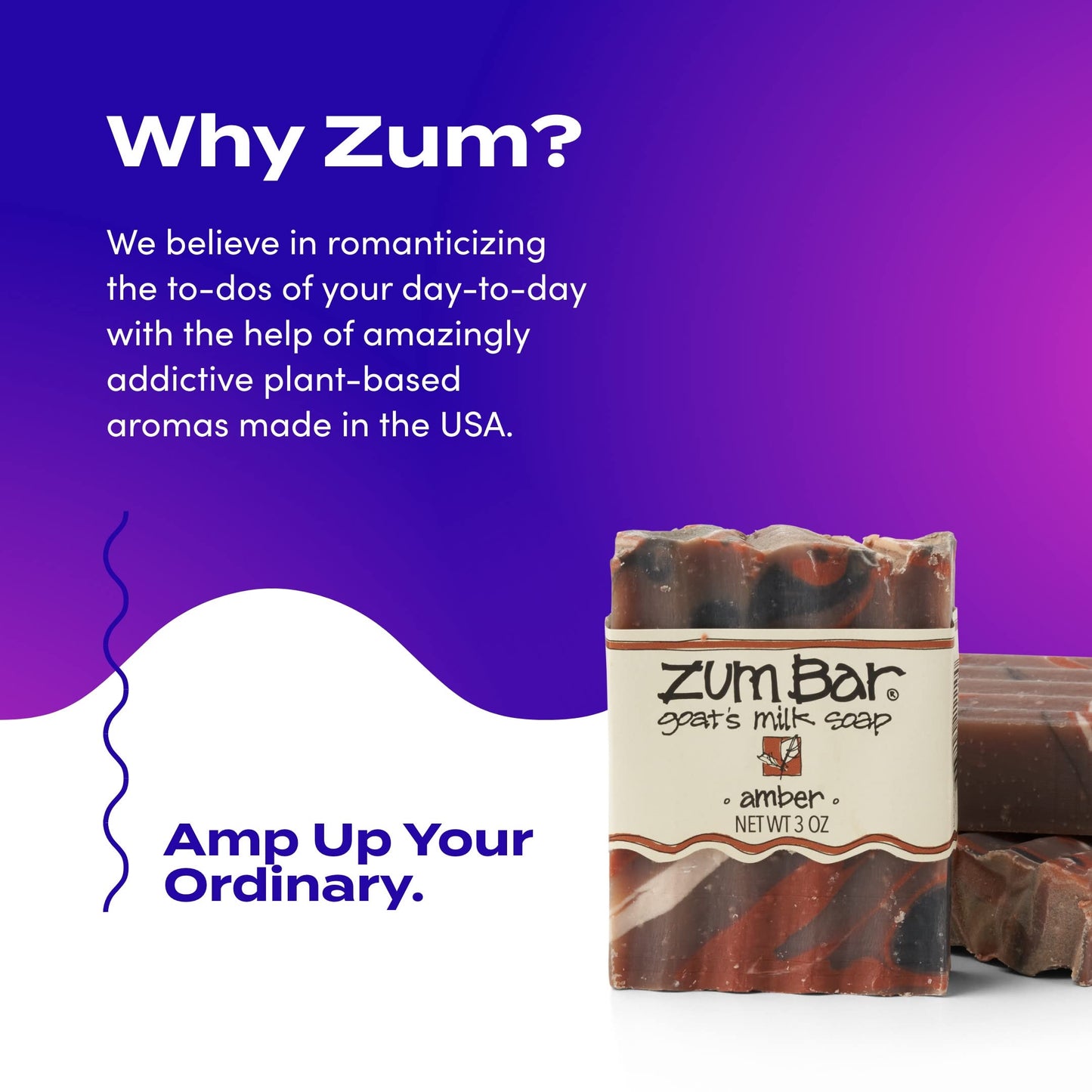 Zum Bar Goat's Milk Soap - Amber - 3 oz (3 Pack)