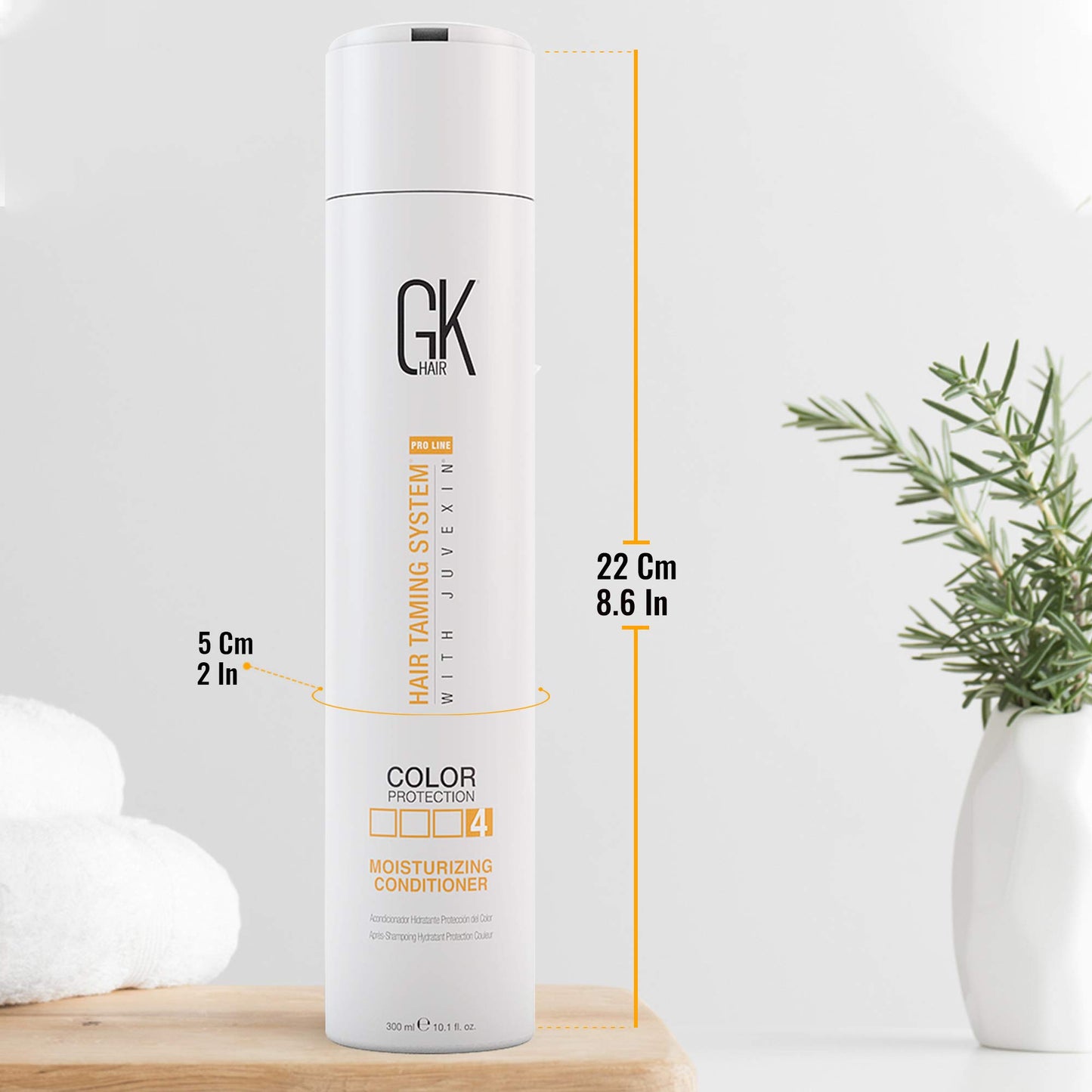 Global Keratin GK Hair Moisturizing Conditioner 300ml I Leave in Conditioner Cream 130ml