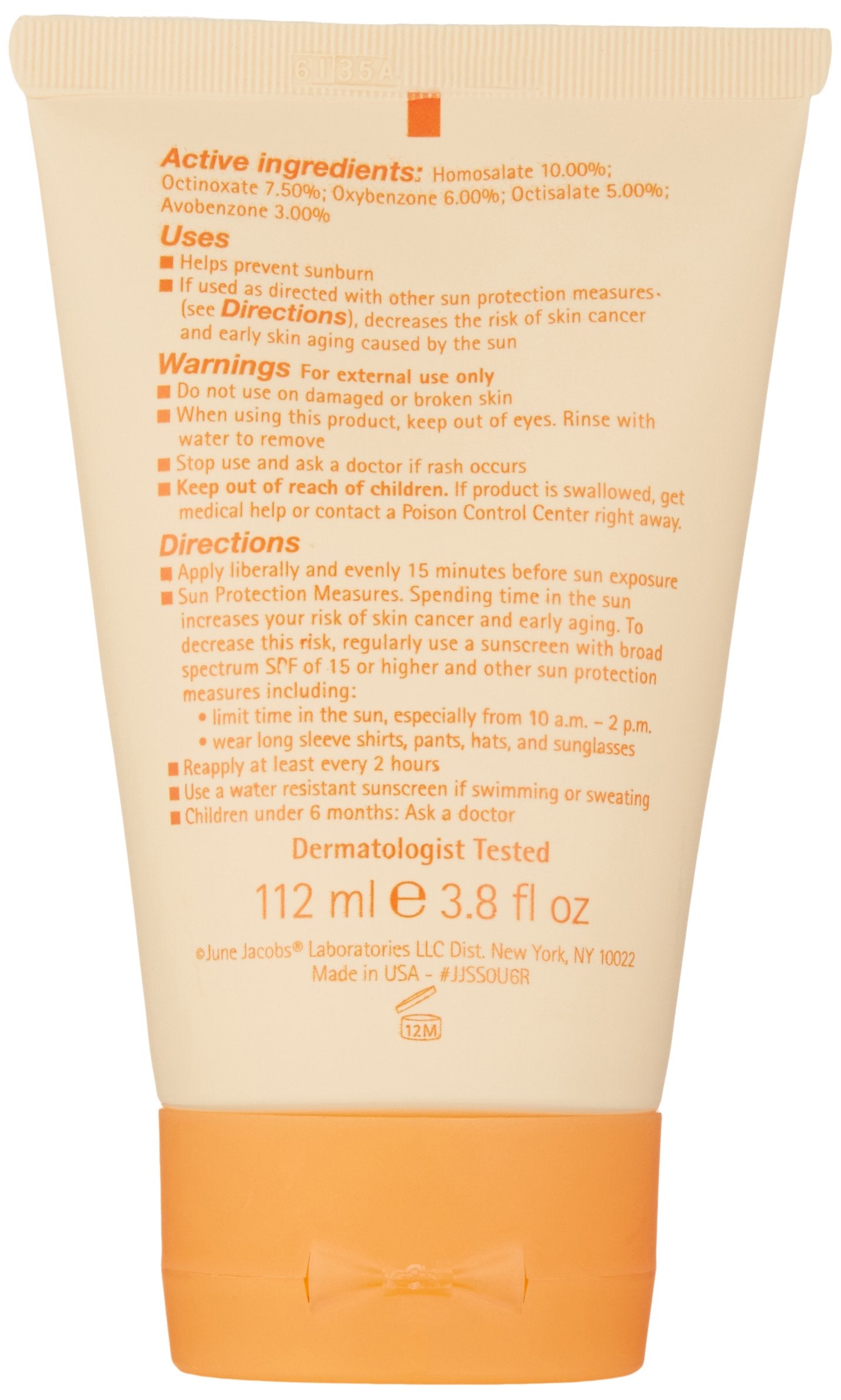 June Jacobs Advanced Sun Resistance SPF 30, 3.8 Fl Oz