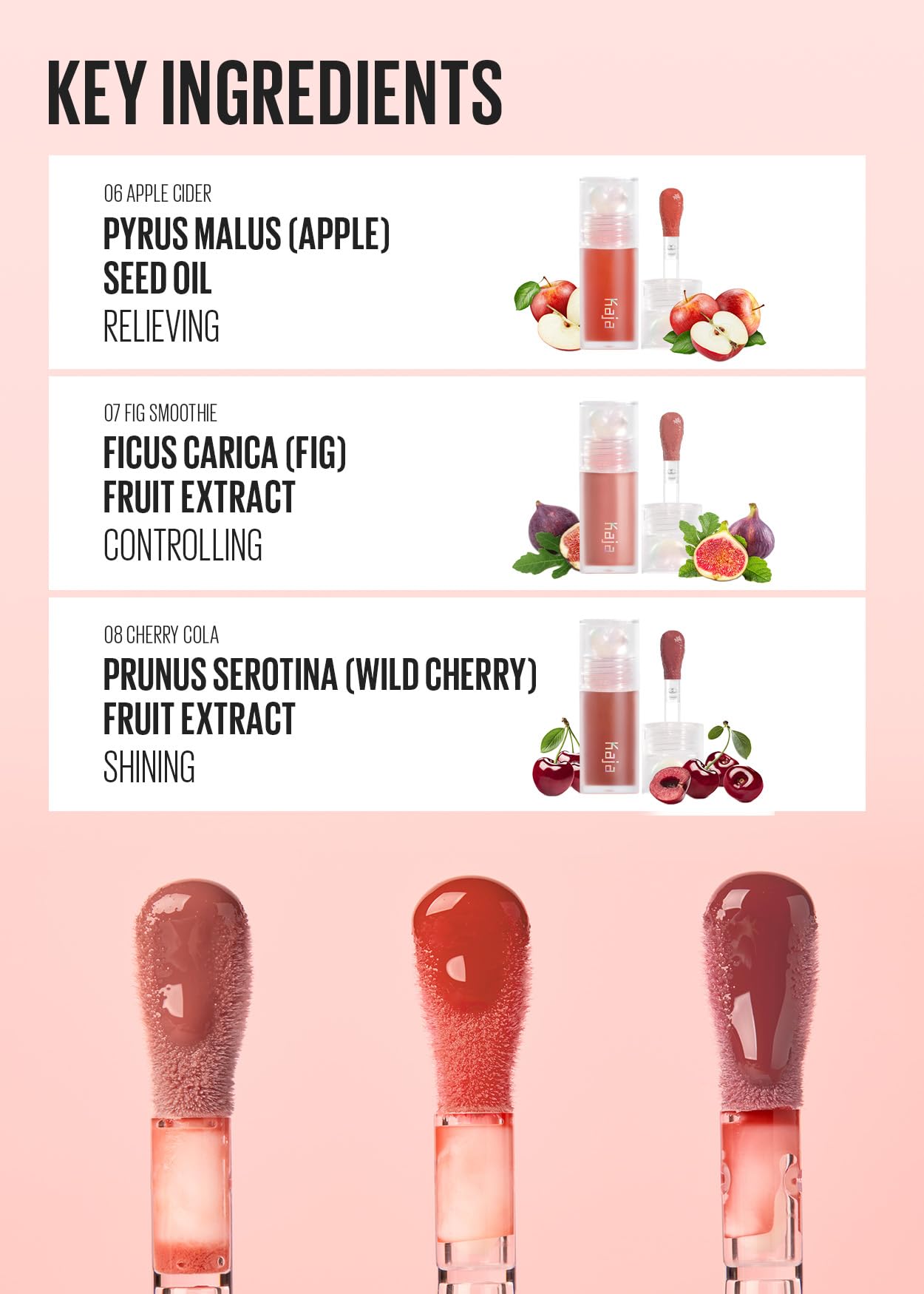 Kaja Juicy Glass Lip Plumping Oil | Hydrating, Feel Plumped and Lightweight with Vitamin Tree Fruit Oil for Glass Skin Look | 07 Fig Smoothie | Vegan, Cruelty-Free