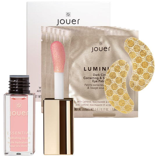 Jouer Hydrating Lip Oil & Luminize Eye Patches